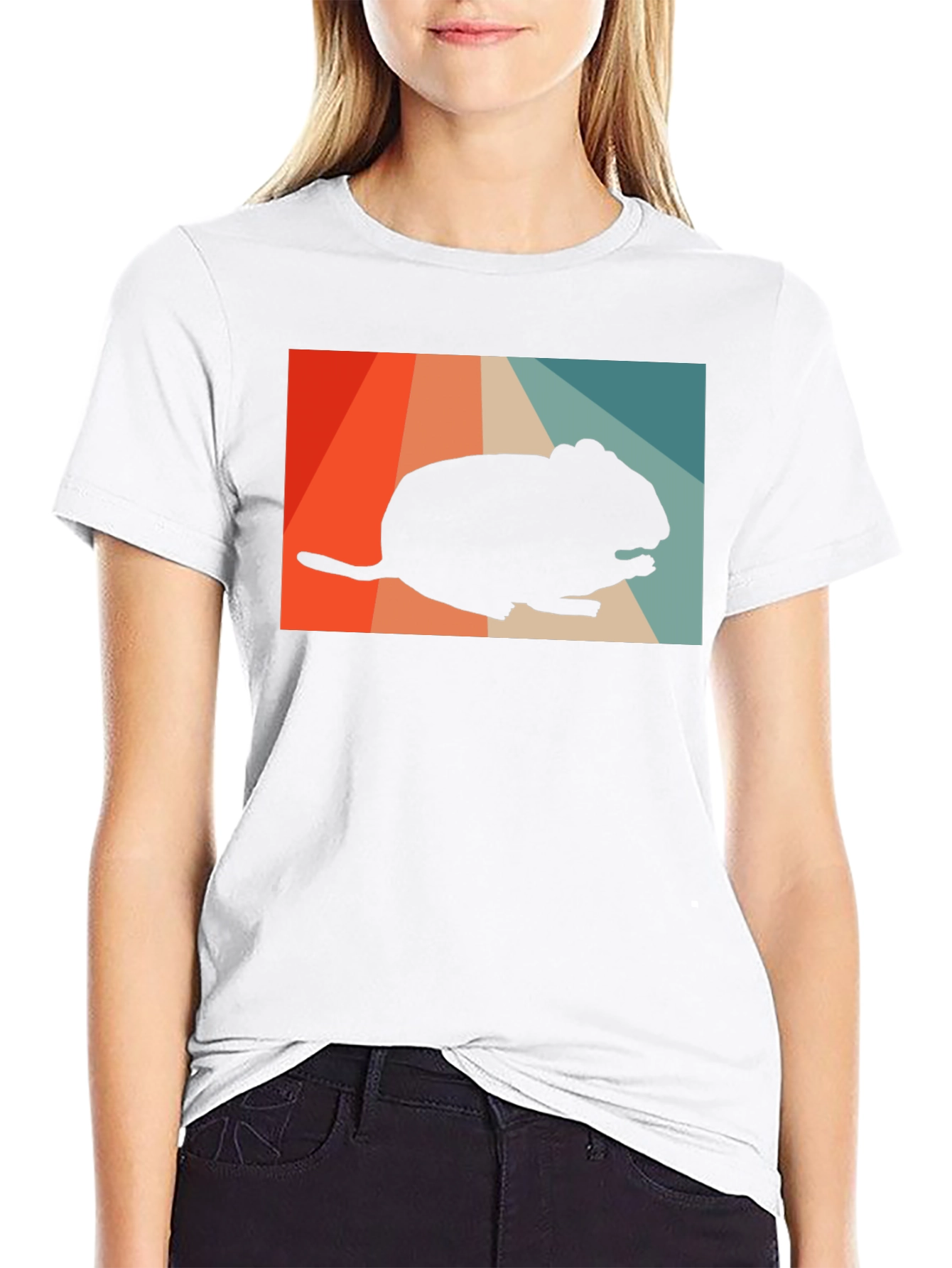 Retro Chinchilla Silhouette T-Shirt