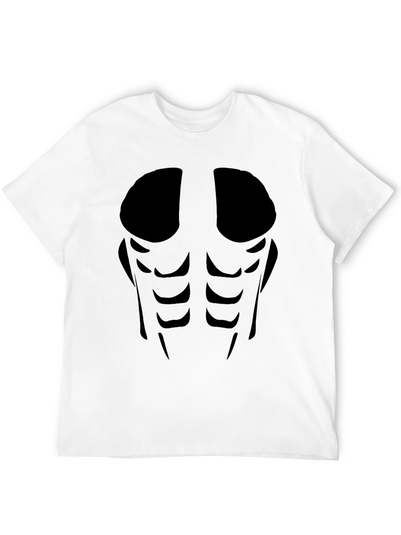 Mens Abs Silhouette Graphic Tee - Black