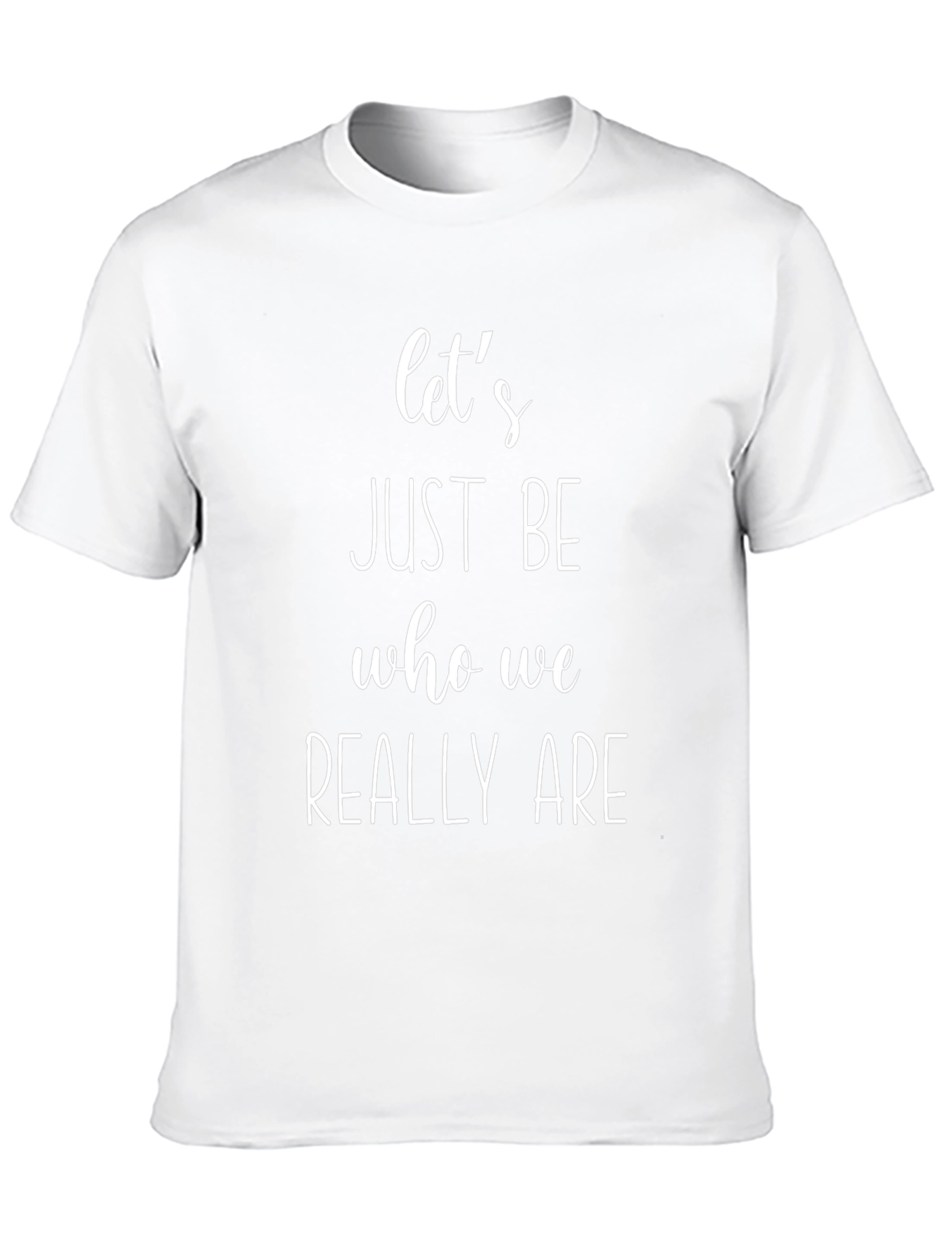 Lets Just Be Tee - Black Slogan T-Shirt