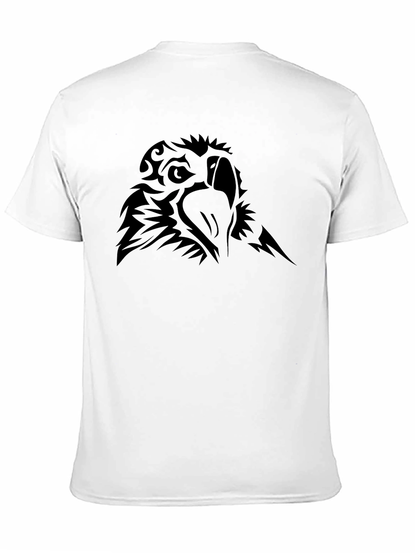 Mens Black Tribal Eagle Graphic T-Shirt