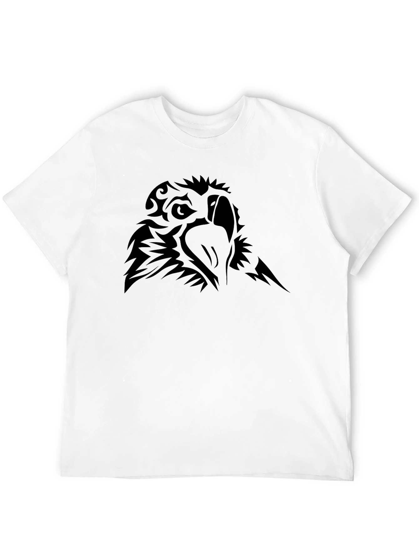 Mens Black Tribal Eagle Graphic T-Shirt