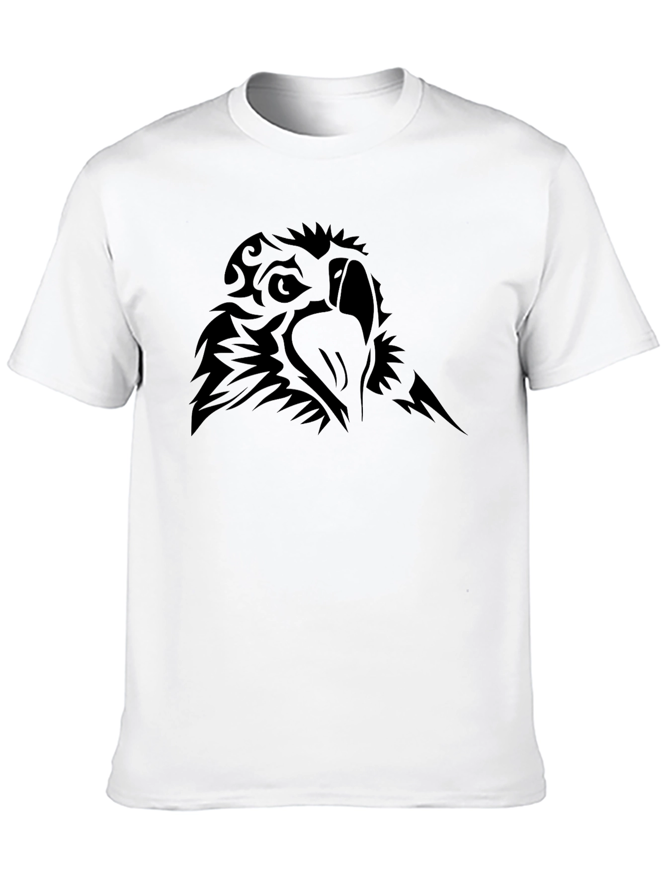 Mens Black Tribal Eagle Graphic T-Shirt