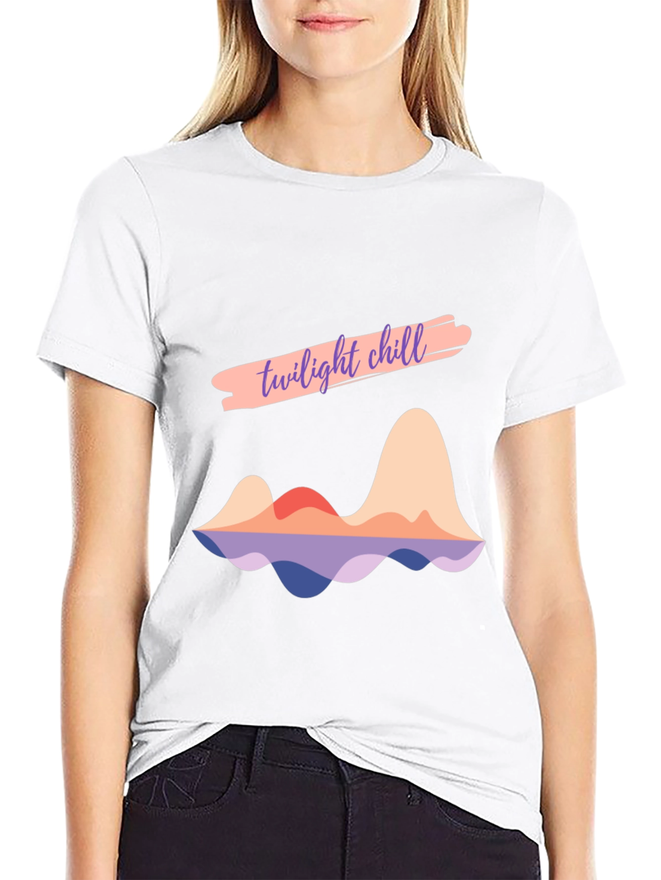 Twilight Chill Graphic Tee - Stylish Comfort