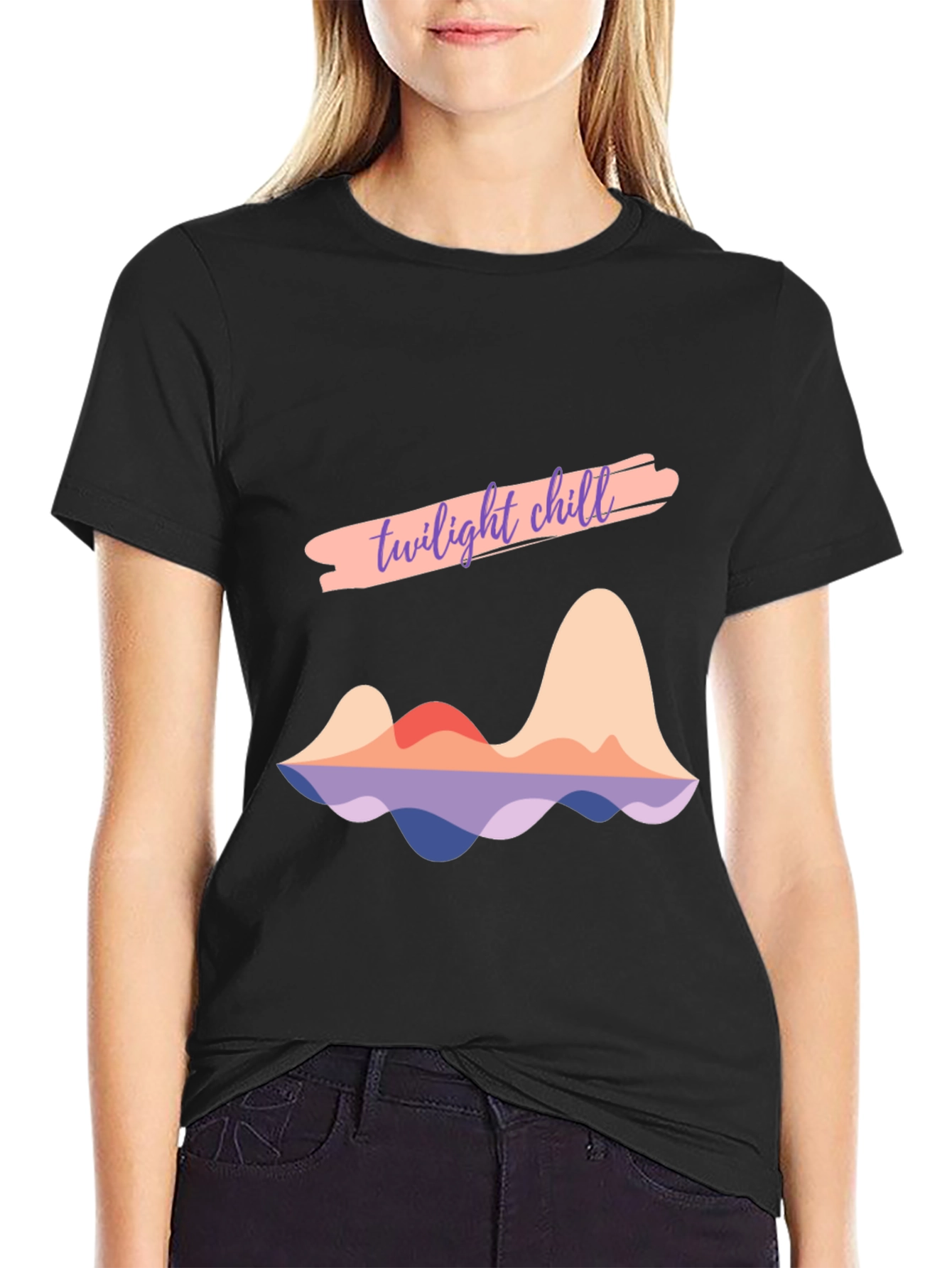 Twilight Chill Graphic Tee - Stylish Comfort