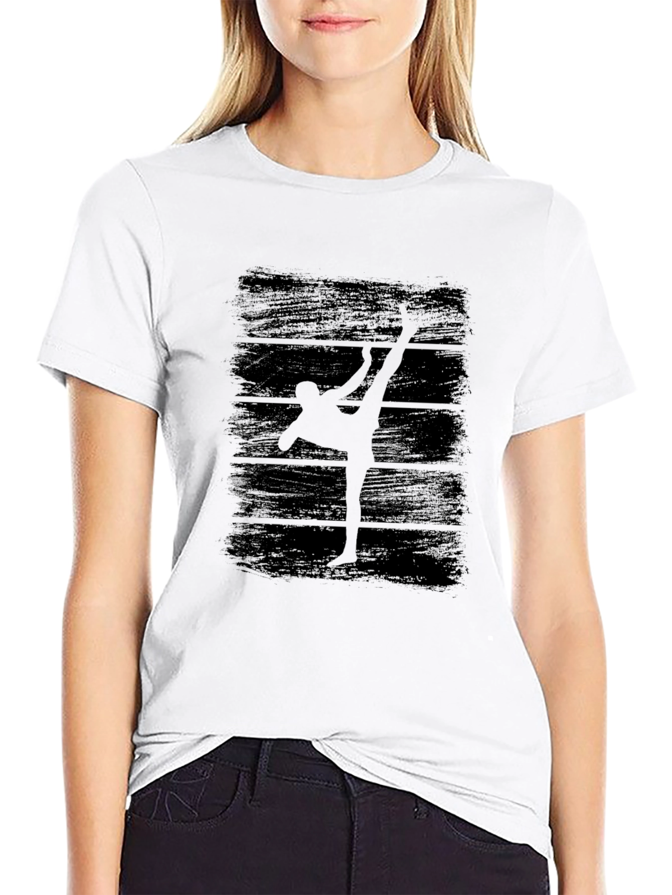 Martial Arts Graphic Print Black T-Shirt