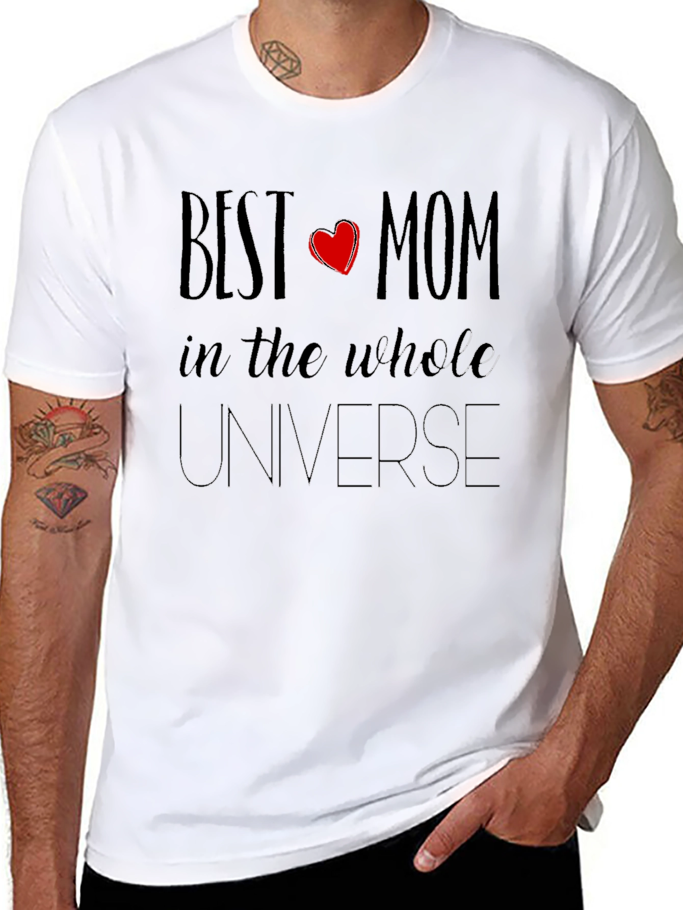 Best Mom in the Universe Black T-Shirt