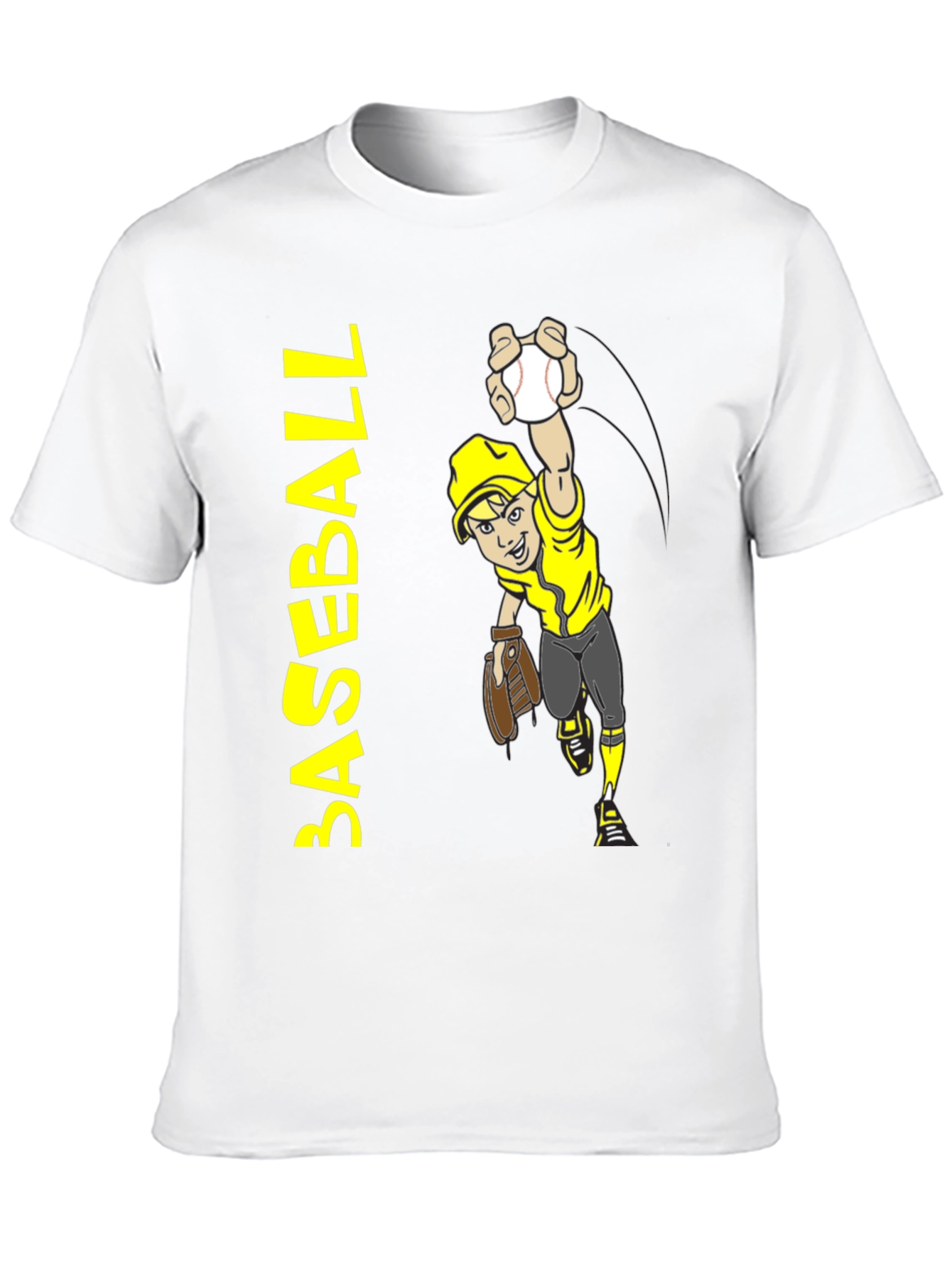 Cartoon Baseball T-Shirt