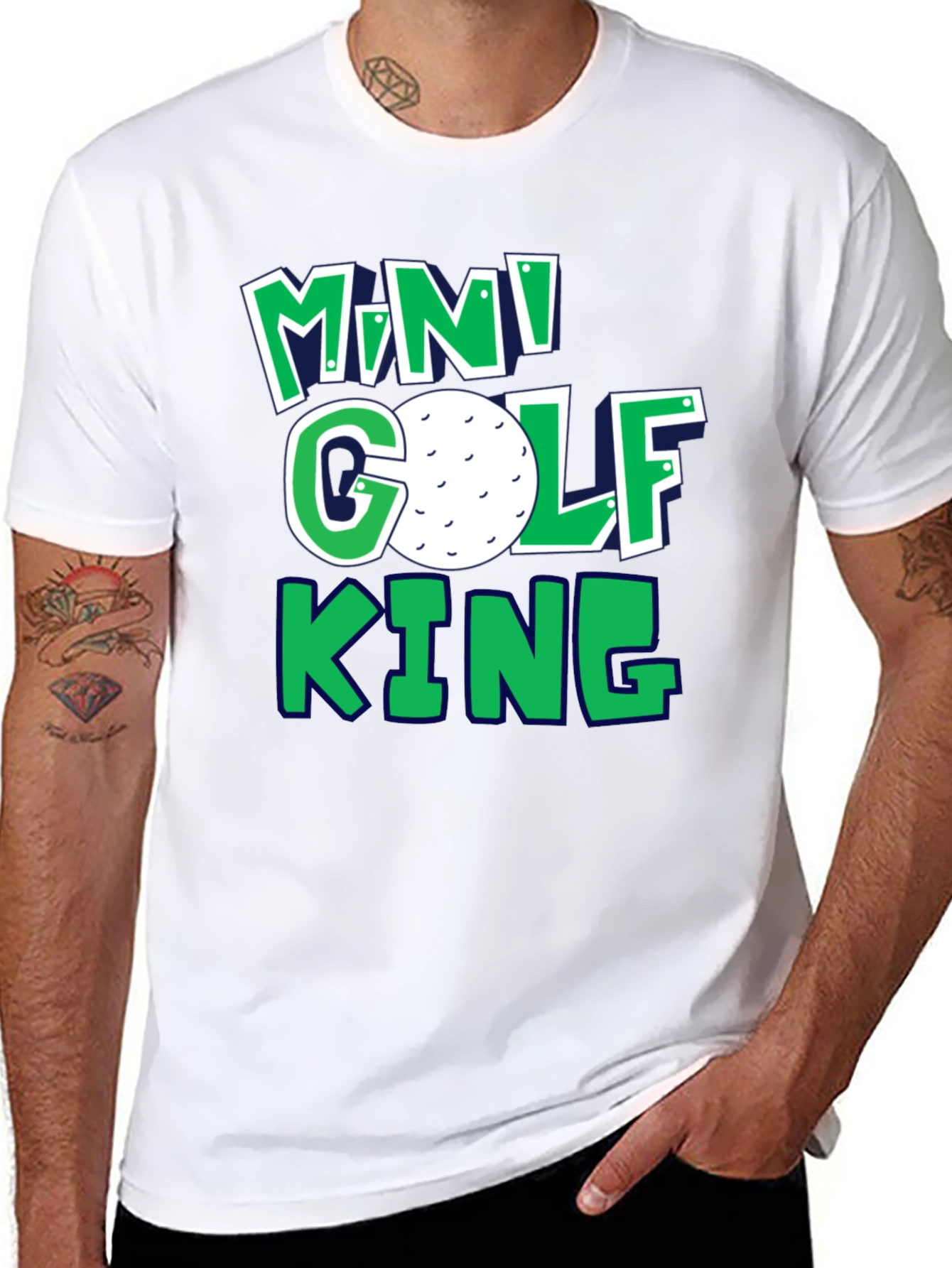 Mini Golf King T-Shirt | Fun Golf Tee