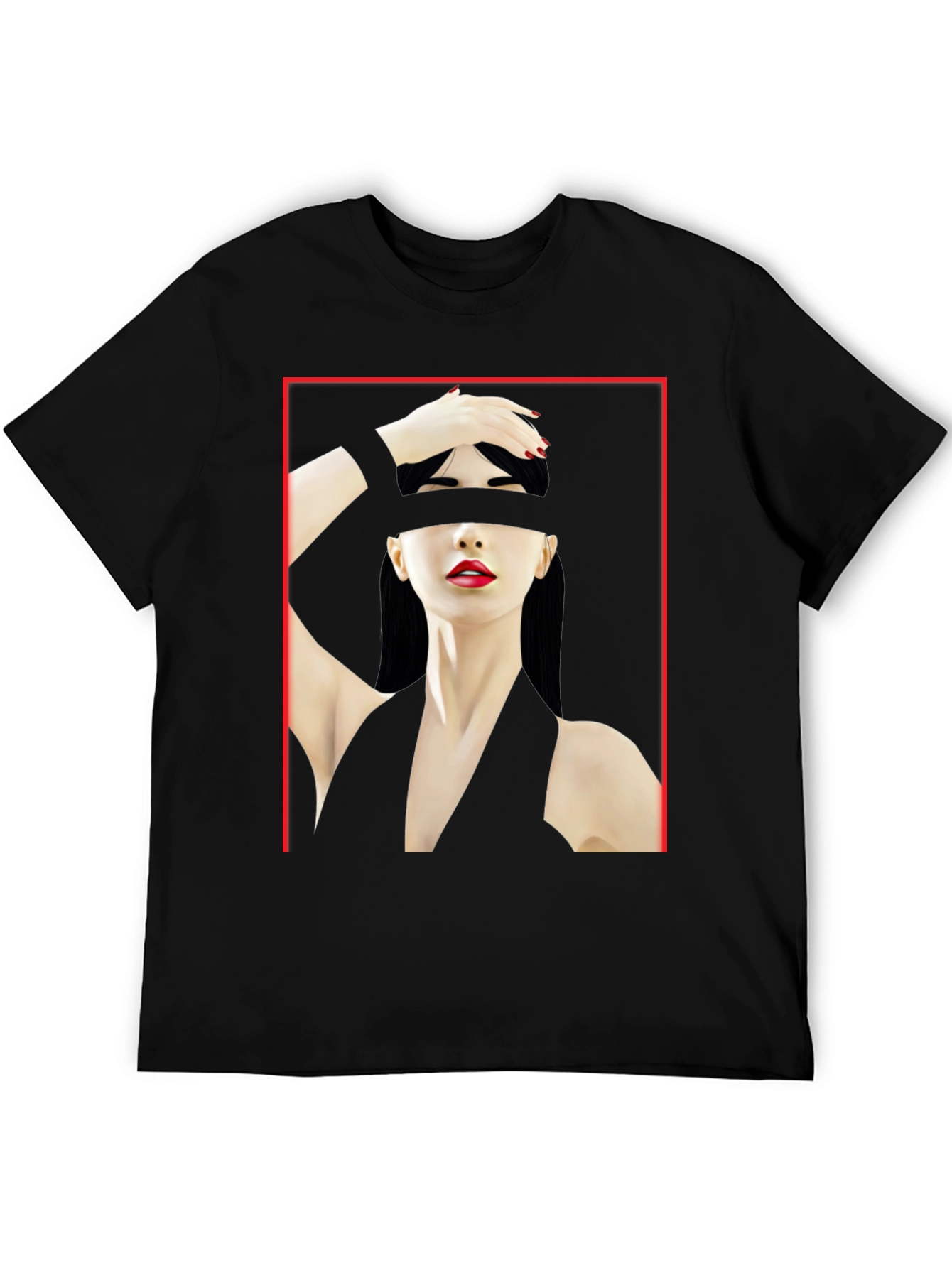 Abstract Woman Graphic Tee - Edgy Style