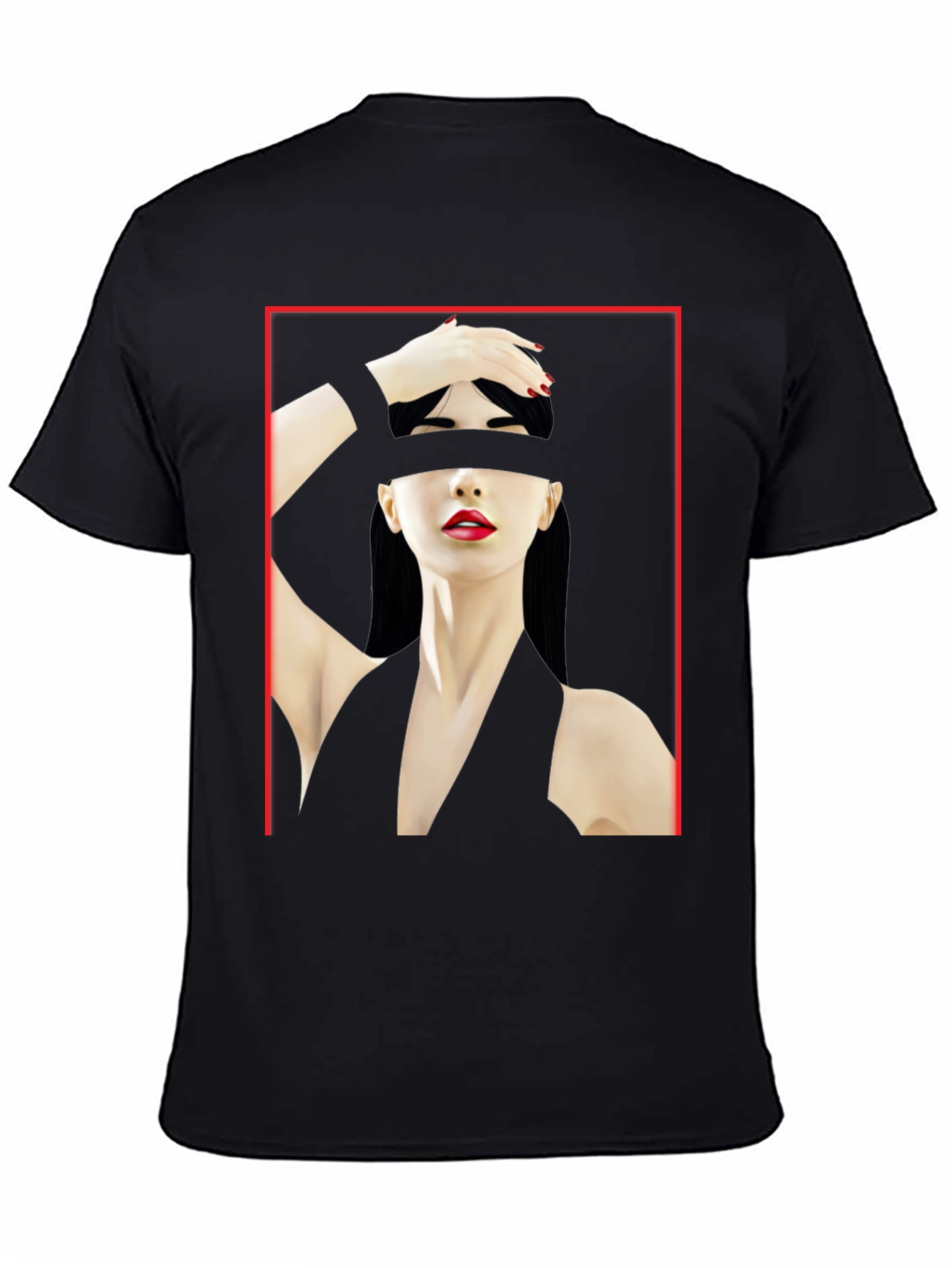Abstract Woman Graphic Tee - Edgy Style