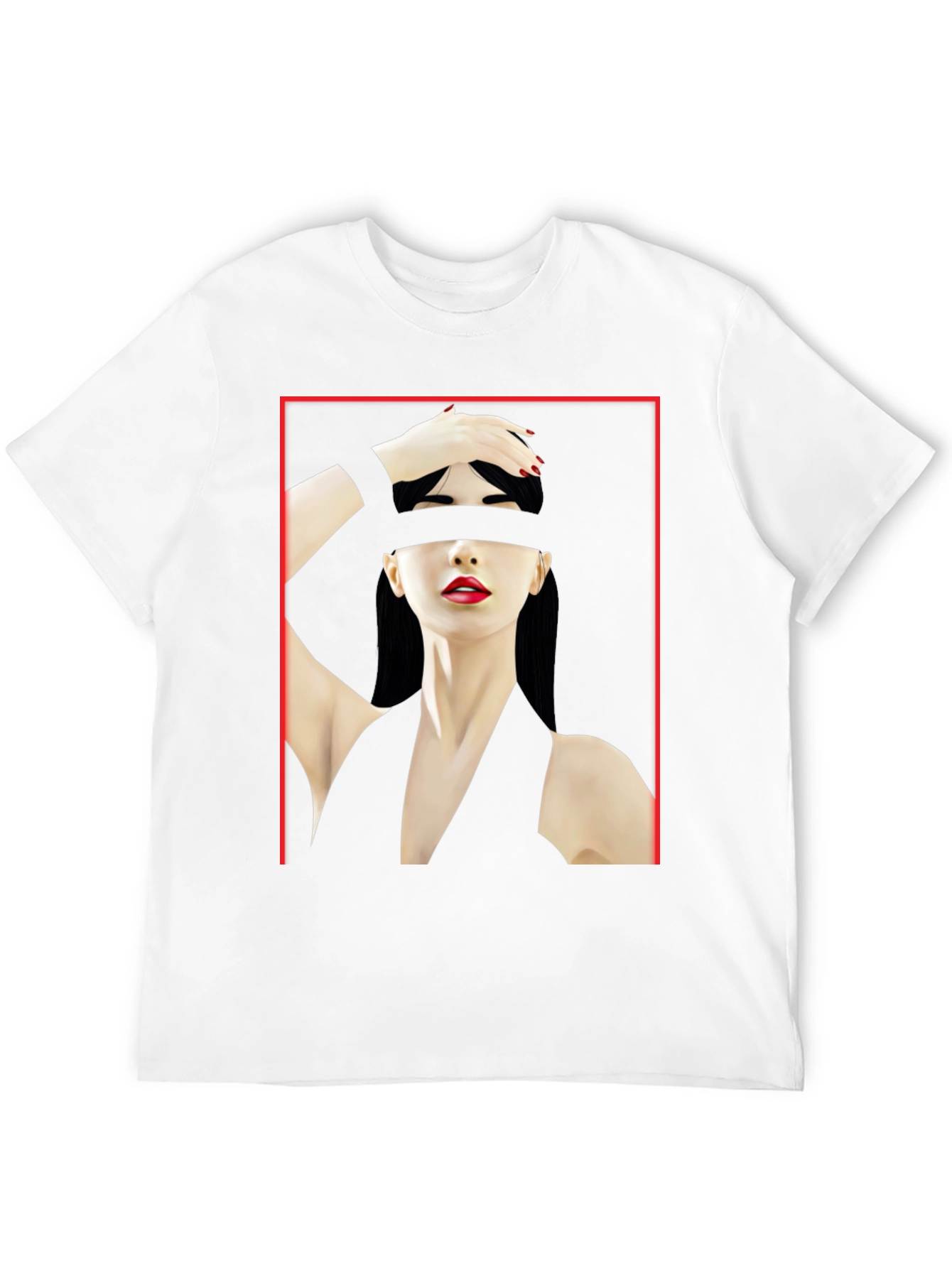 Abstract Woman Graphic Tee - Edgy Style