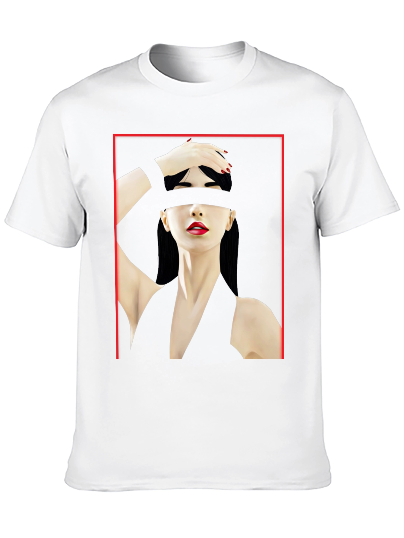 Abstract Woman Graphic Tee - Edgy Style
