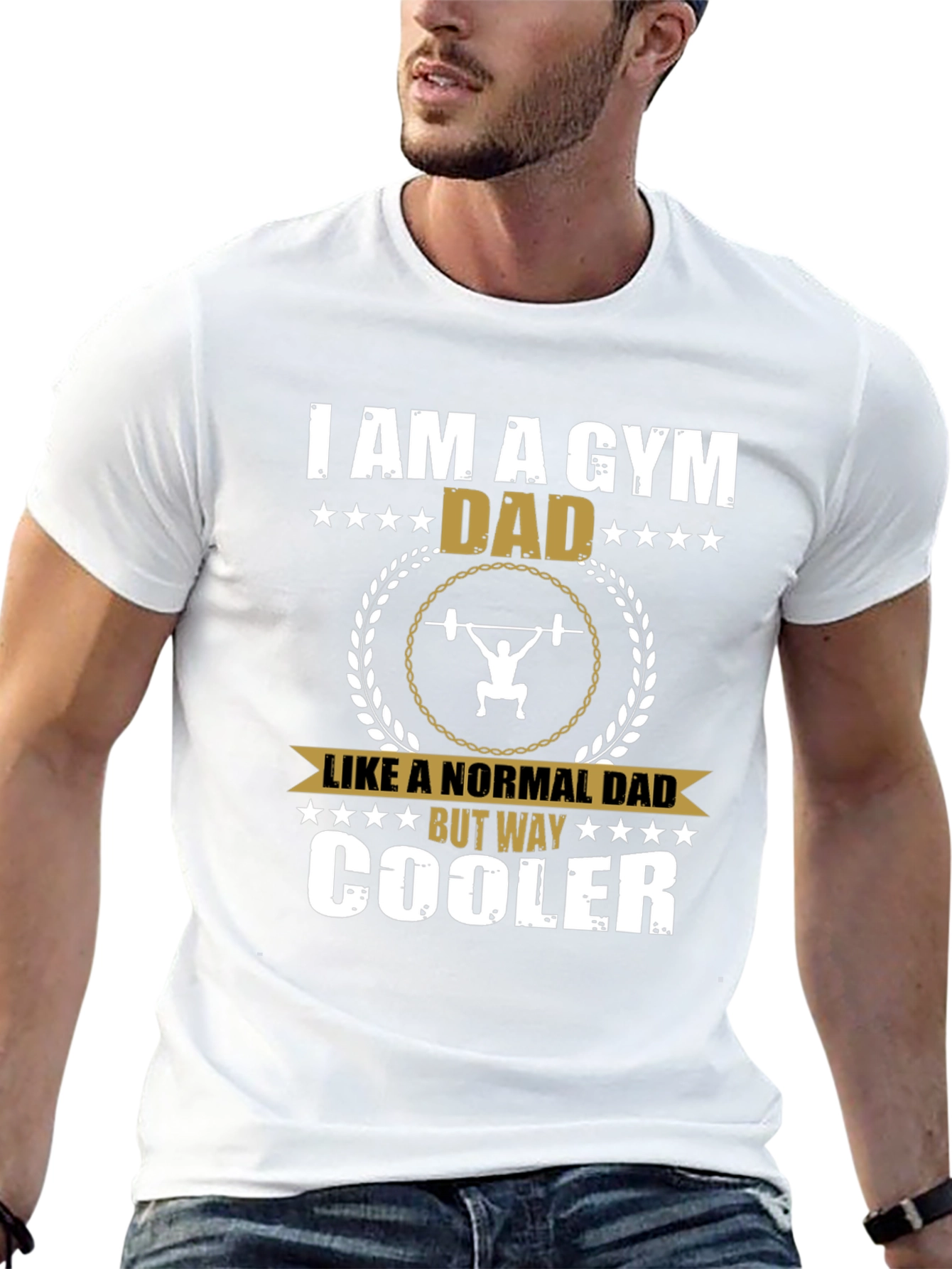 I am a Gym Dad T-Shirt: Cool Dad Edition