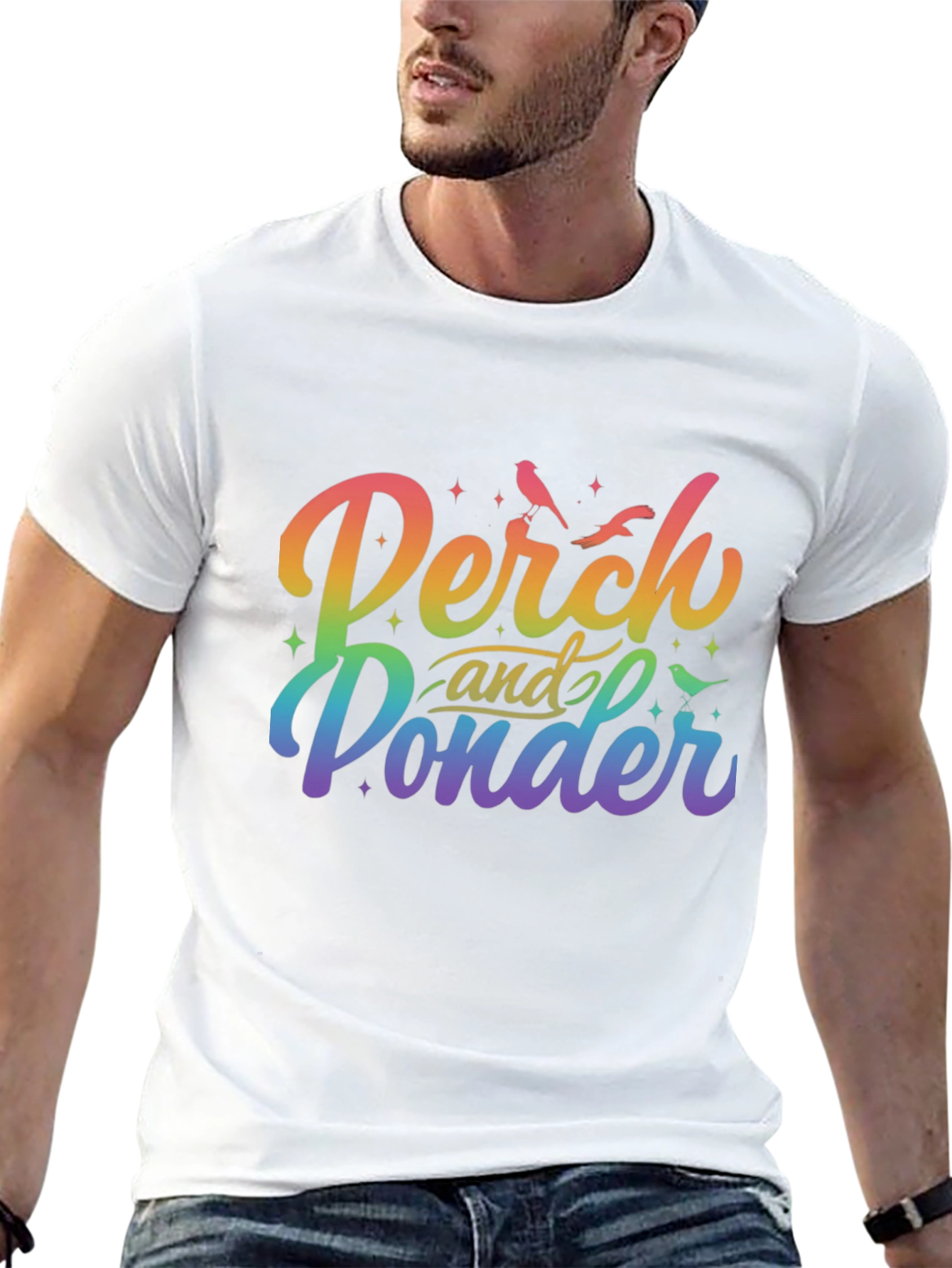 Perch and Ponder Rainbow T-Shirt