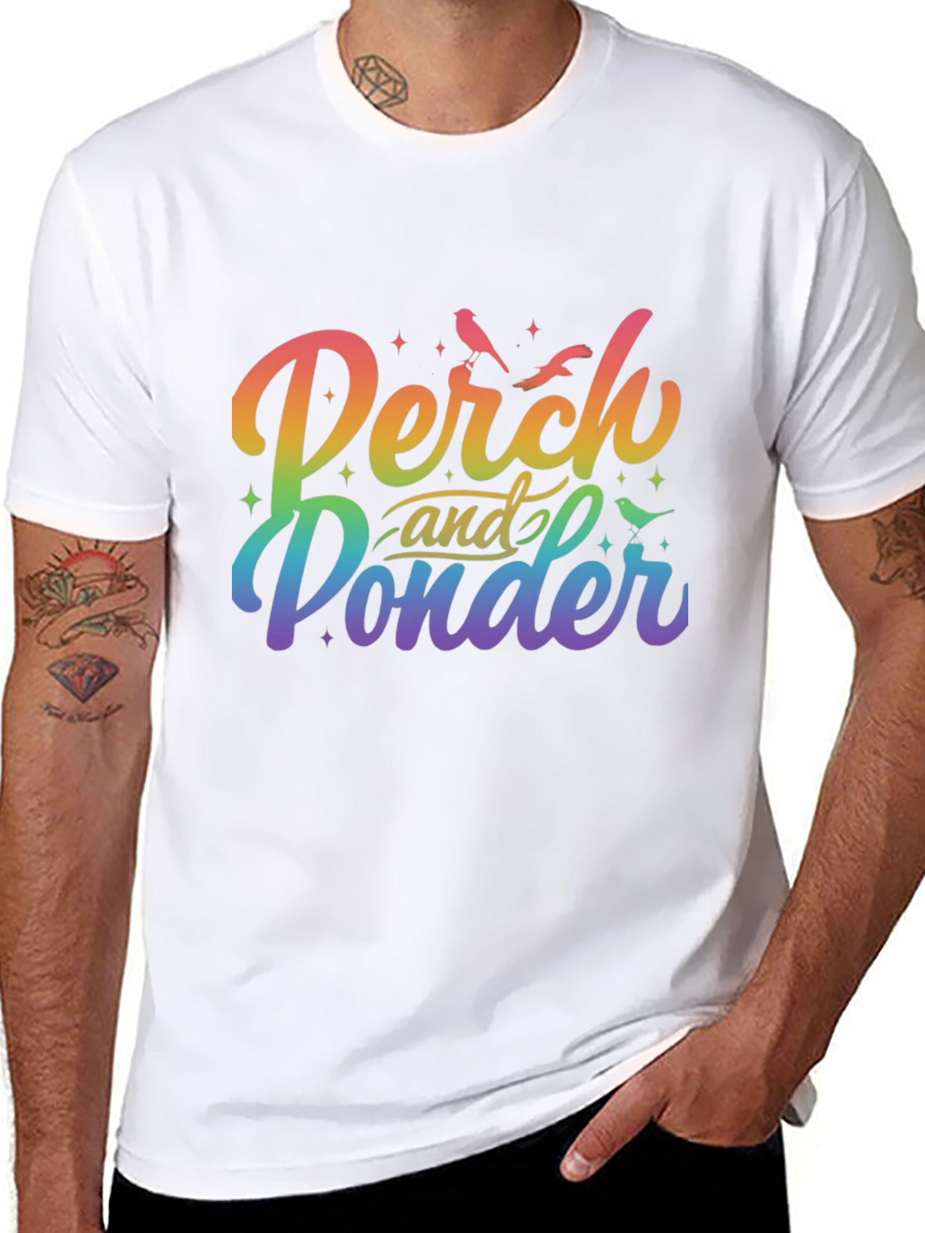 Perch and Ponder Rainbow T-Shirt