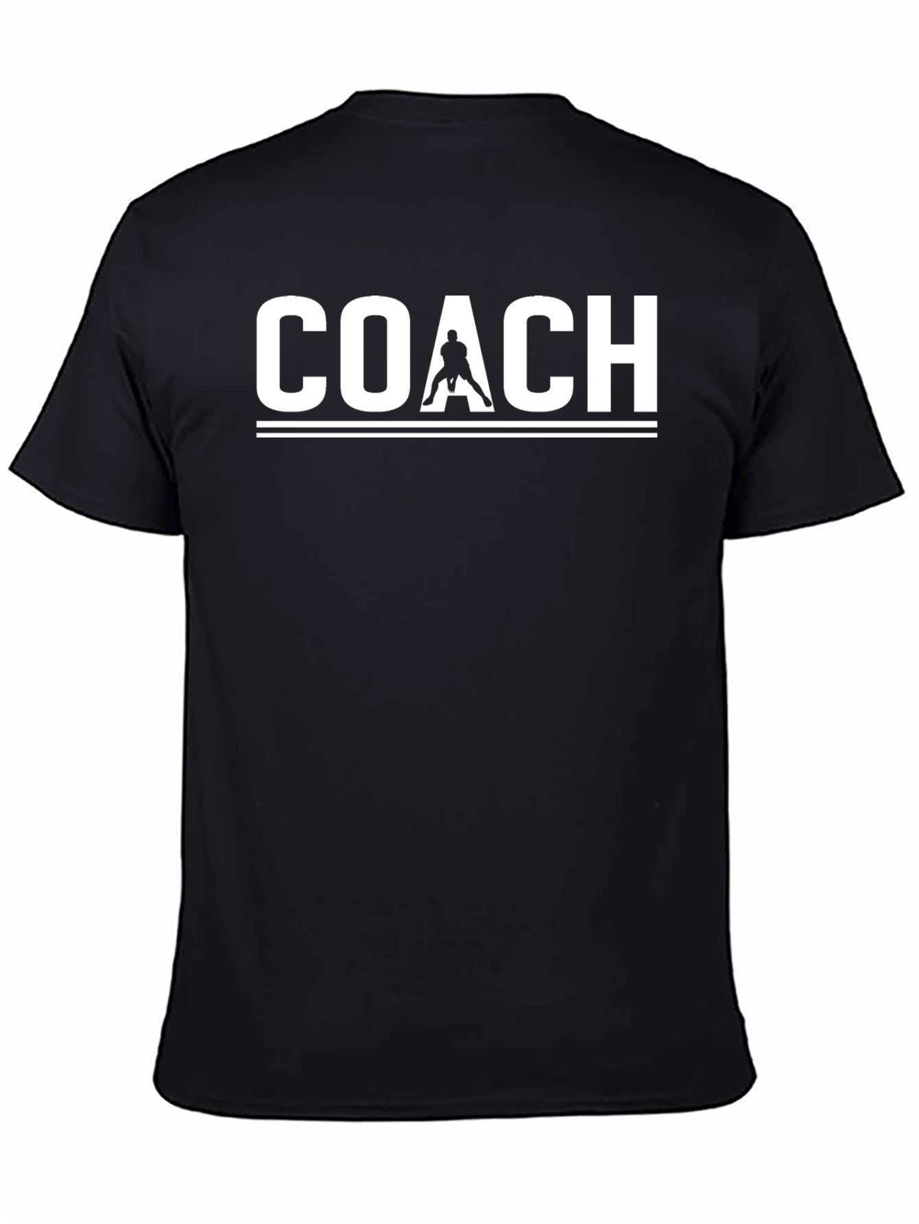 Hockey Coach Graphic T-Shirt - Black