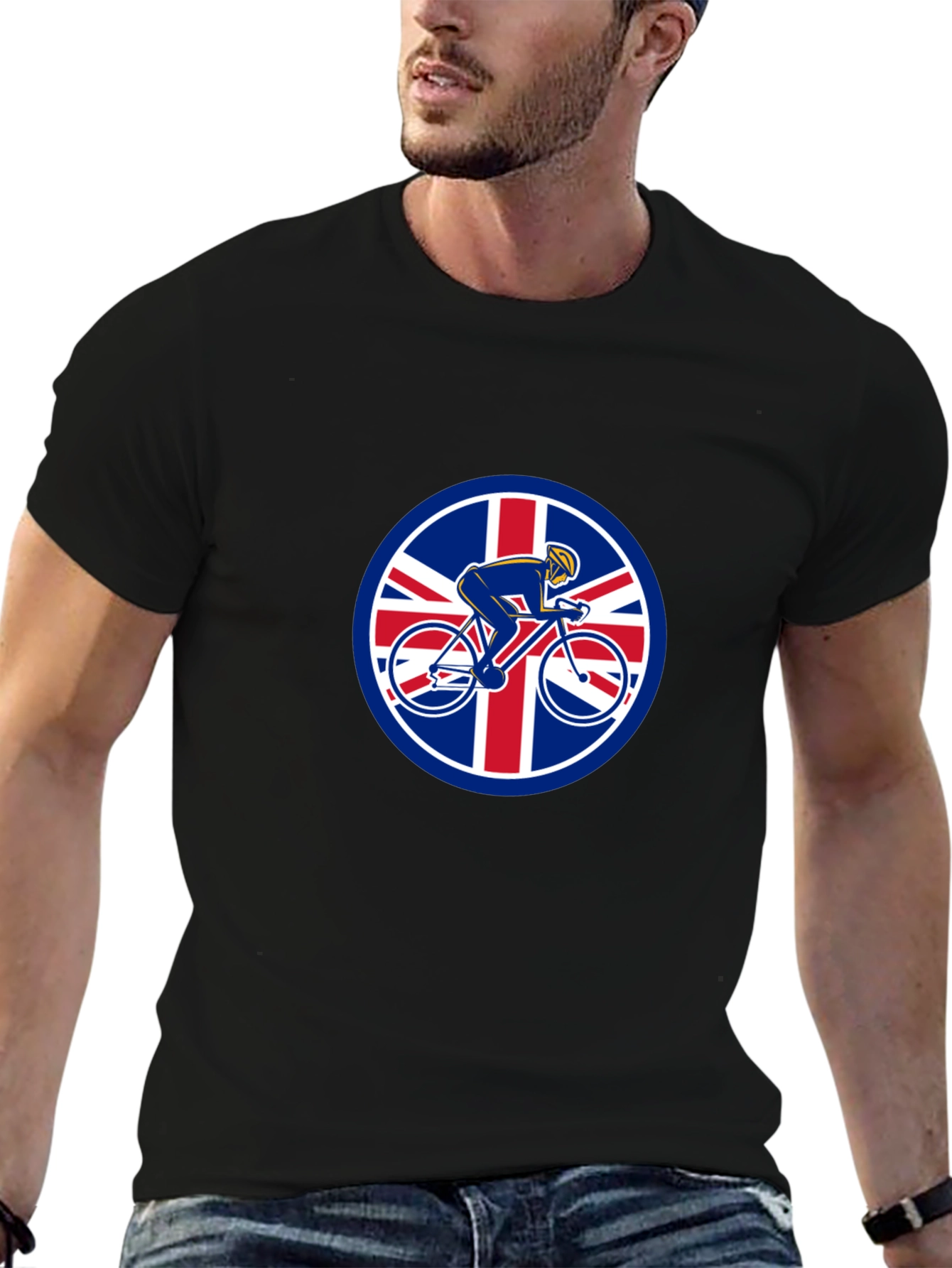 British Cyclist T-Shirt - Union Jack Design