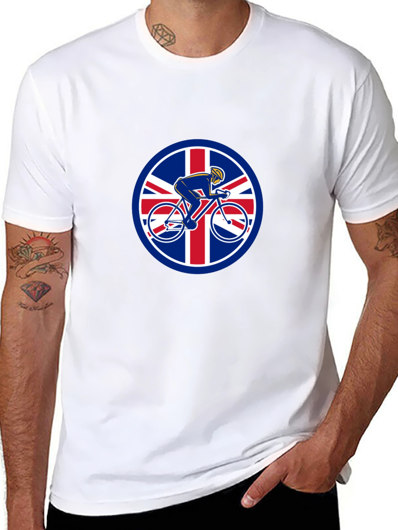 British Cyclist T-Shirt - Union Jack Design