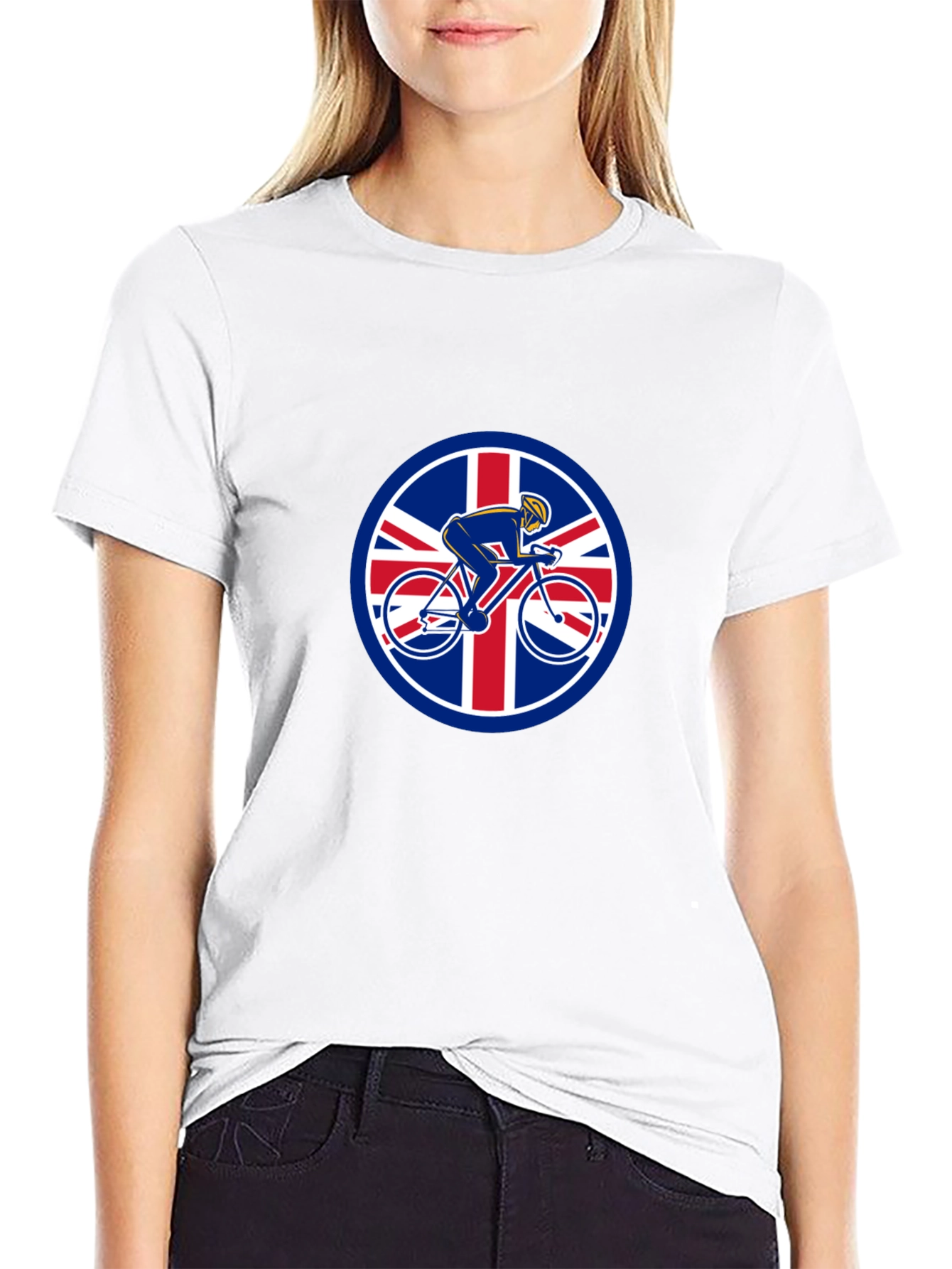 British Cyclist T-Shirt - Union Jack Design