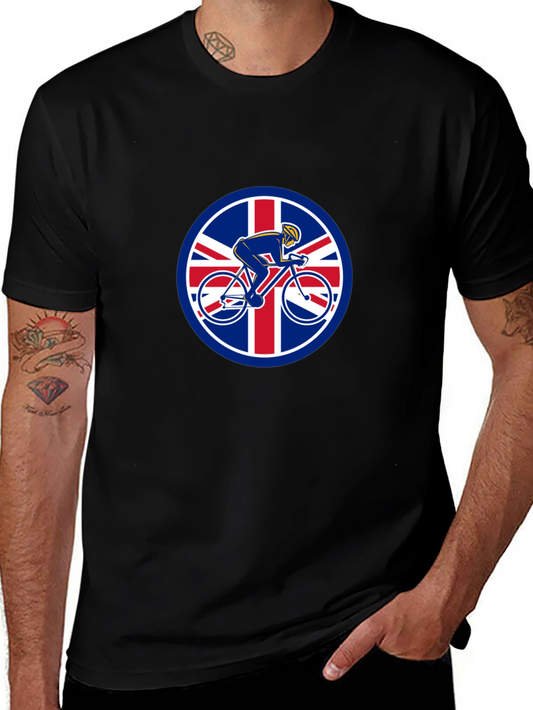 British Cyclist T-Shirt - Union Jack Design