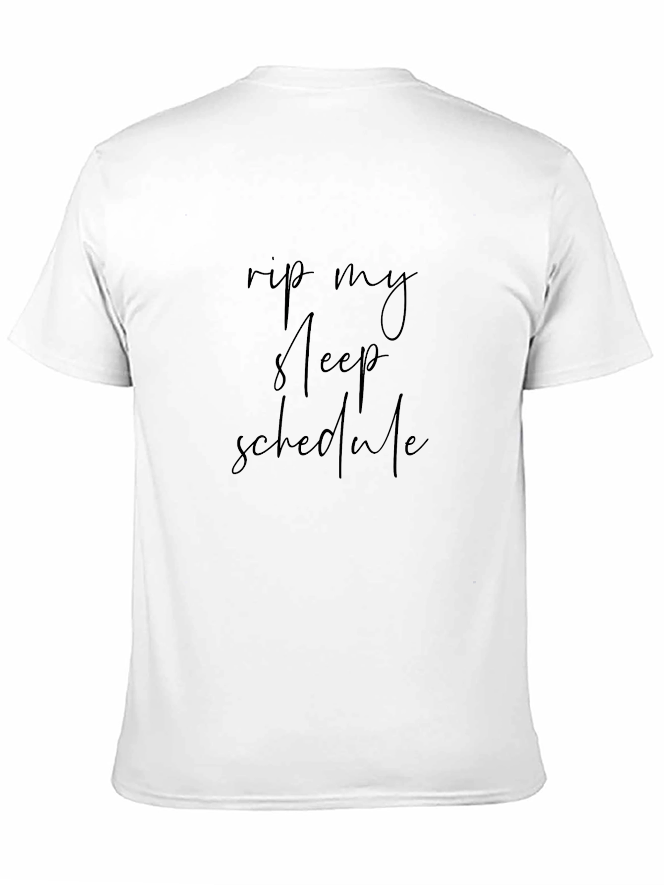 Rip My Sleep Schedule Black Graphic Tee