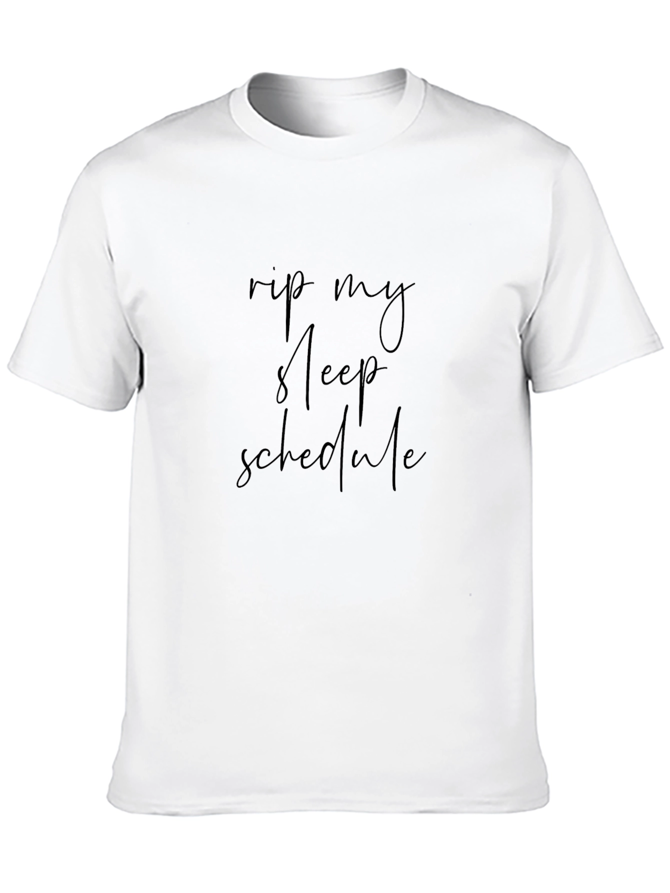 Rip My Sleep Schedule Black Graphic Tee