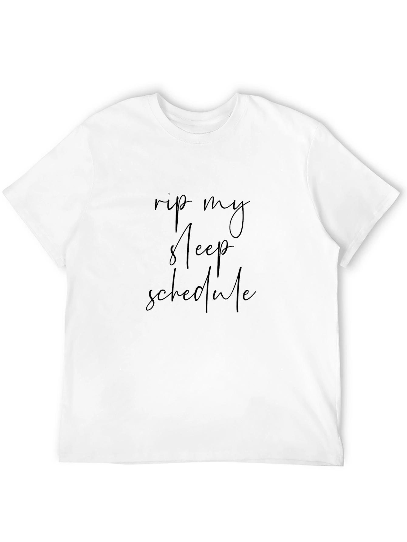 Rip My Sleep Schedule Black Graphic Tee