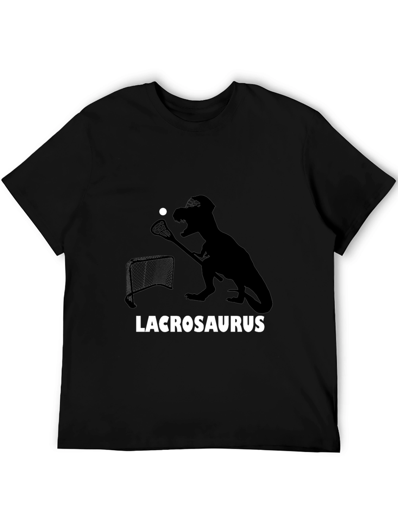 Lacrosaurus T-Shirt - Dinosaur Lacrosse Player Tee