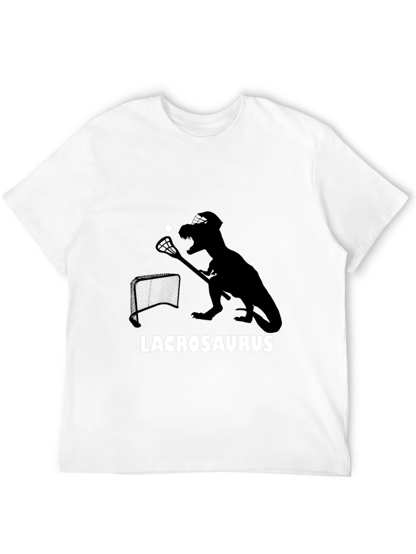 Lacrosaurus T-Shirt - Dinosaur Lacrosse Player Tee