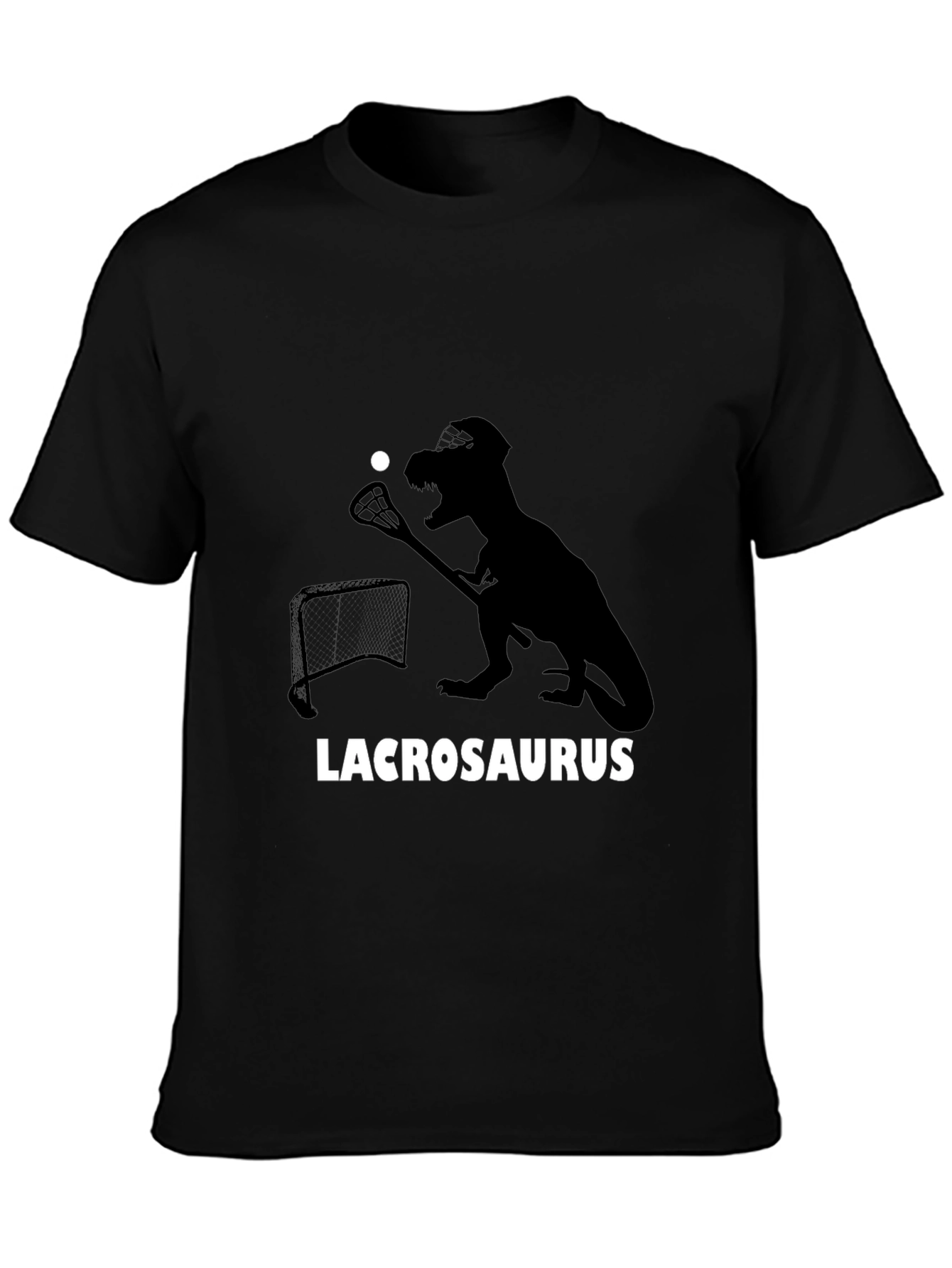 Lacrosaurus T-Shirt - Dinosaur Lacrosse Player Tee