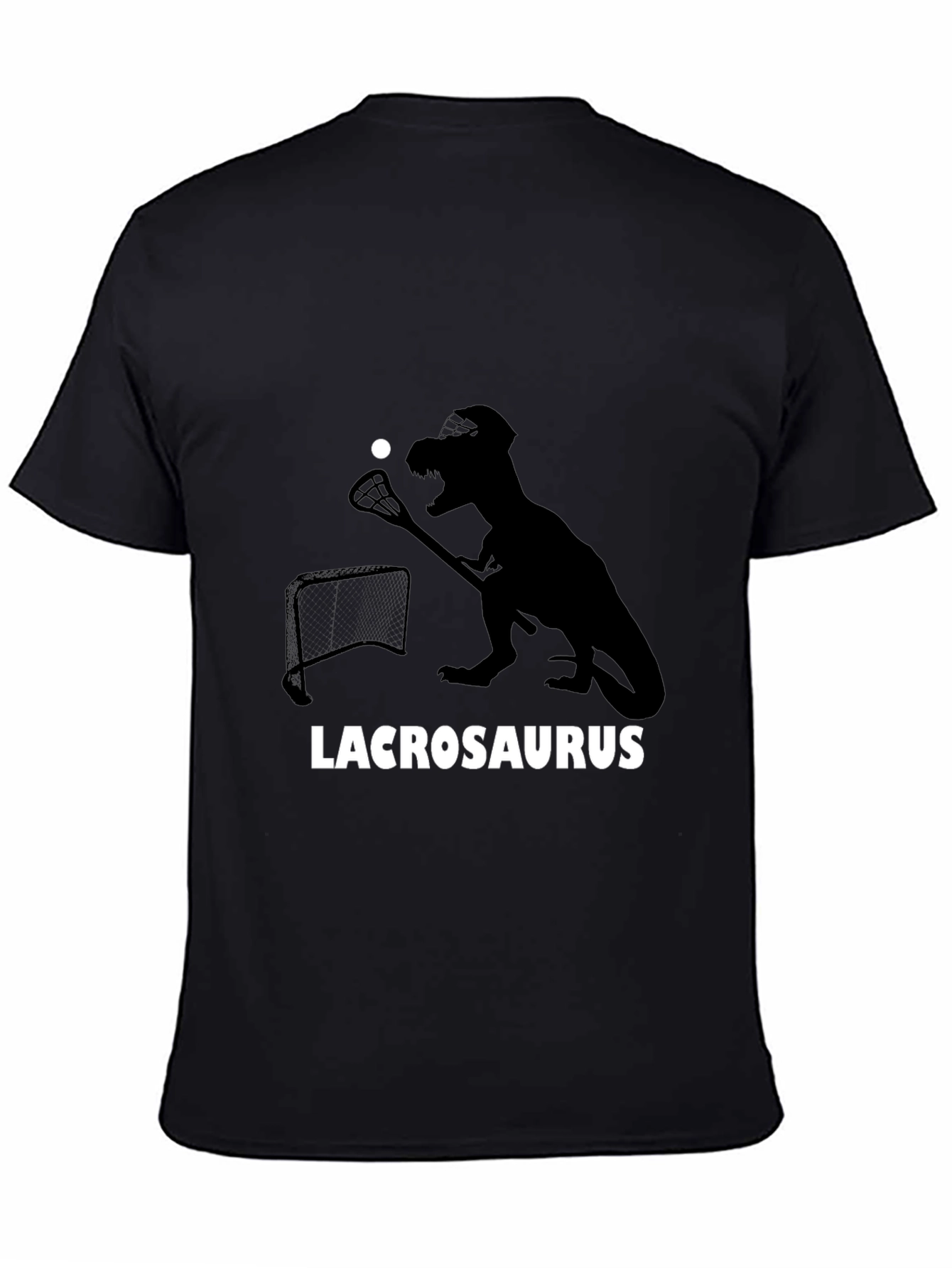 Lacrosaurus T-Shirt - Dinosaur Lacrosse Player Tee