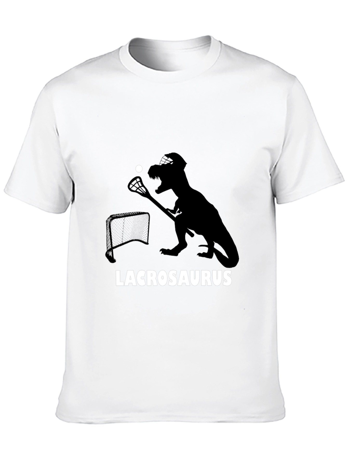 Lacrosaurus T-Shirt - Dinosaur Lacrosse Player Tee