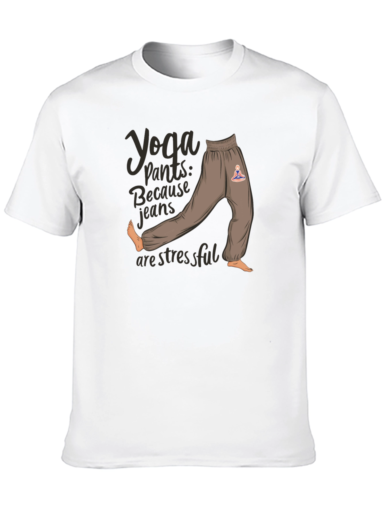 Yoga Pants Graphic Tee: Comfort & Style