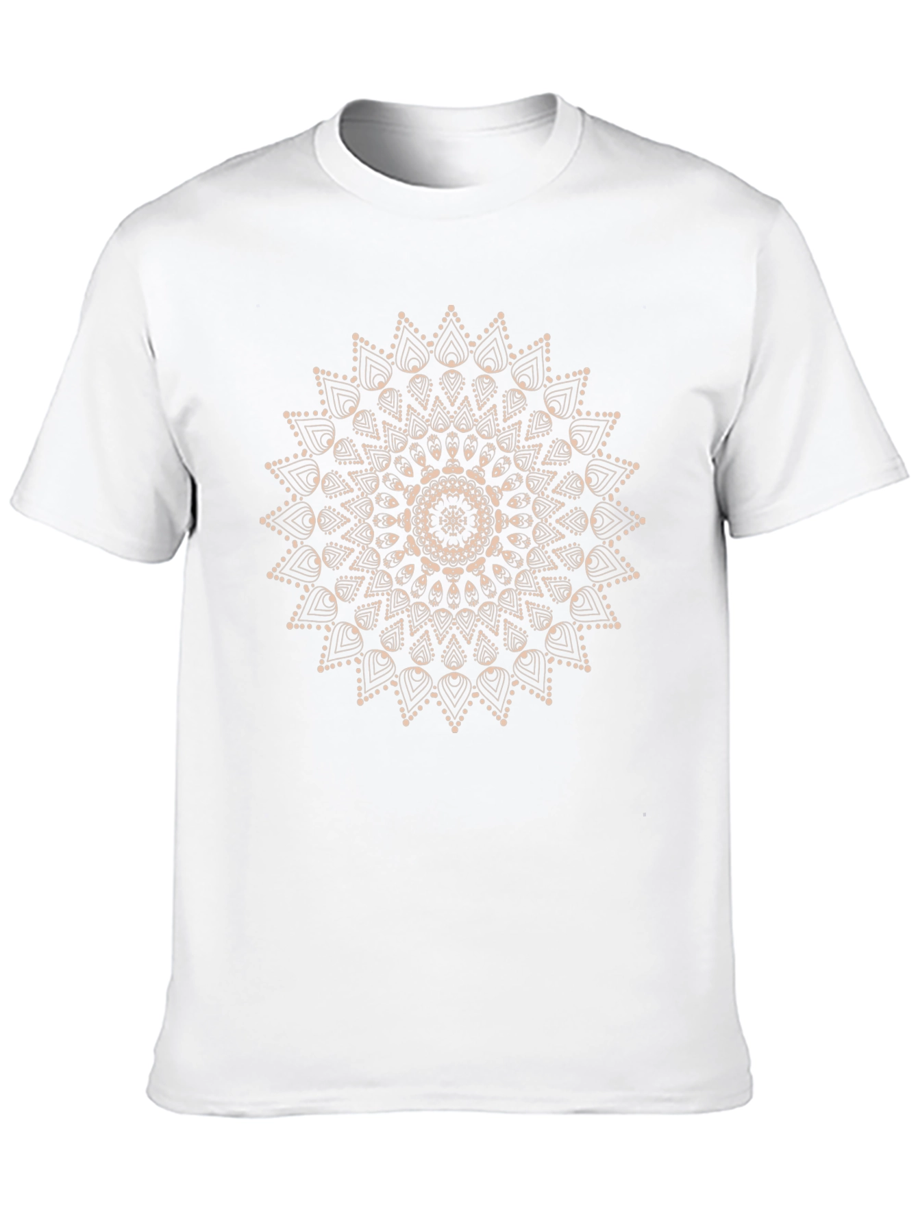 Mandala Print Black T-Shirt