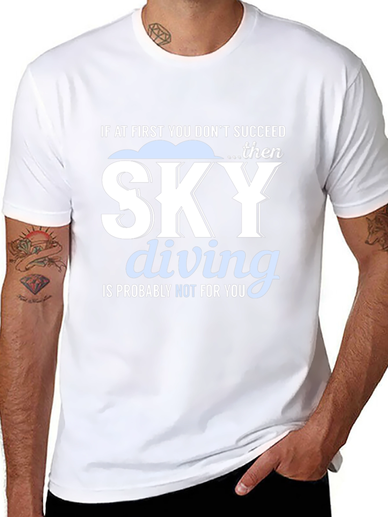 Skydiving Funny Graphic Tee