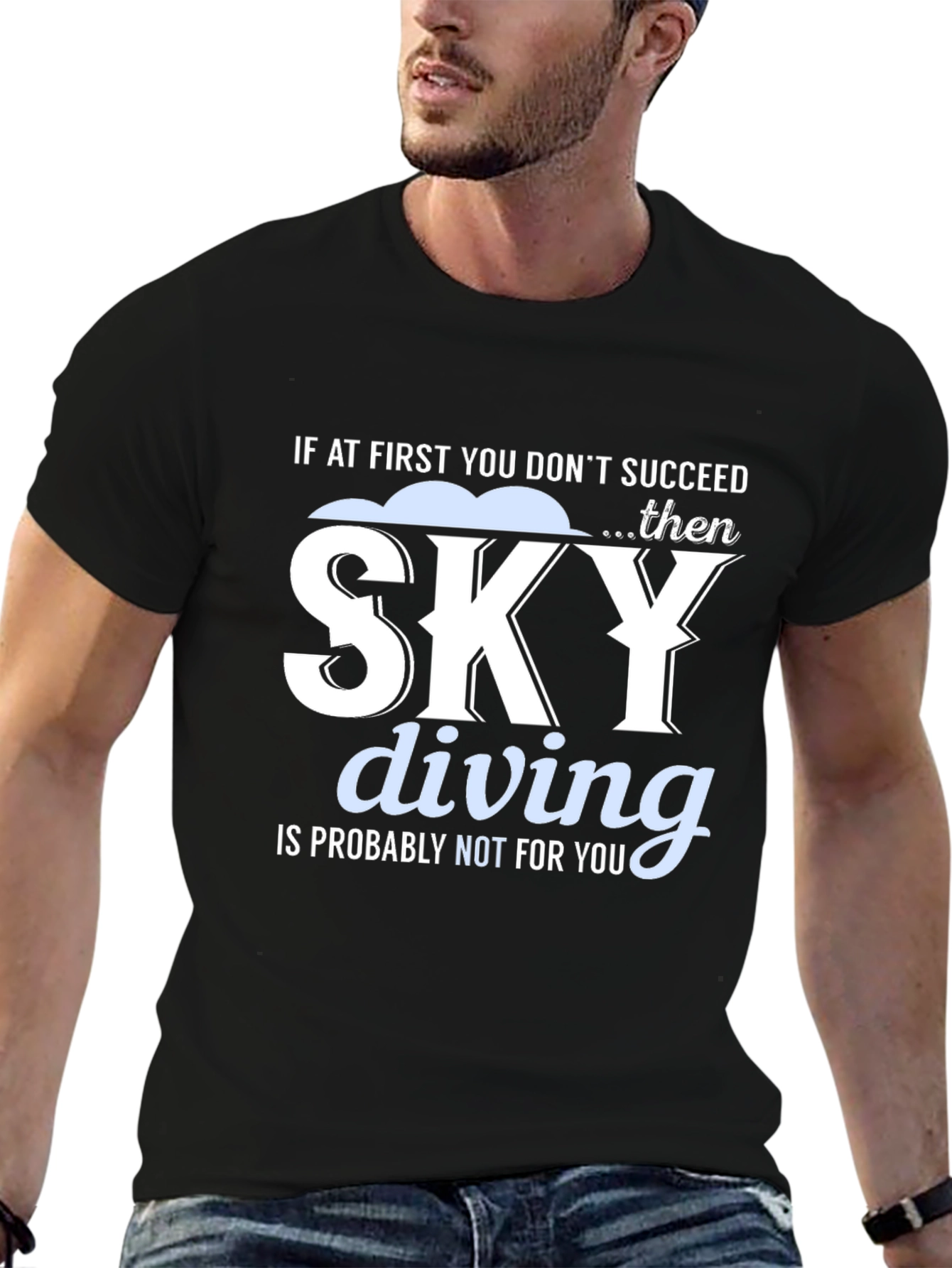 Skydiving Funny Graphic Tee