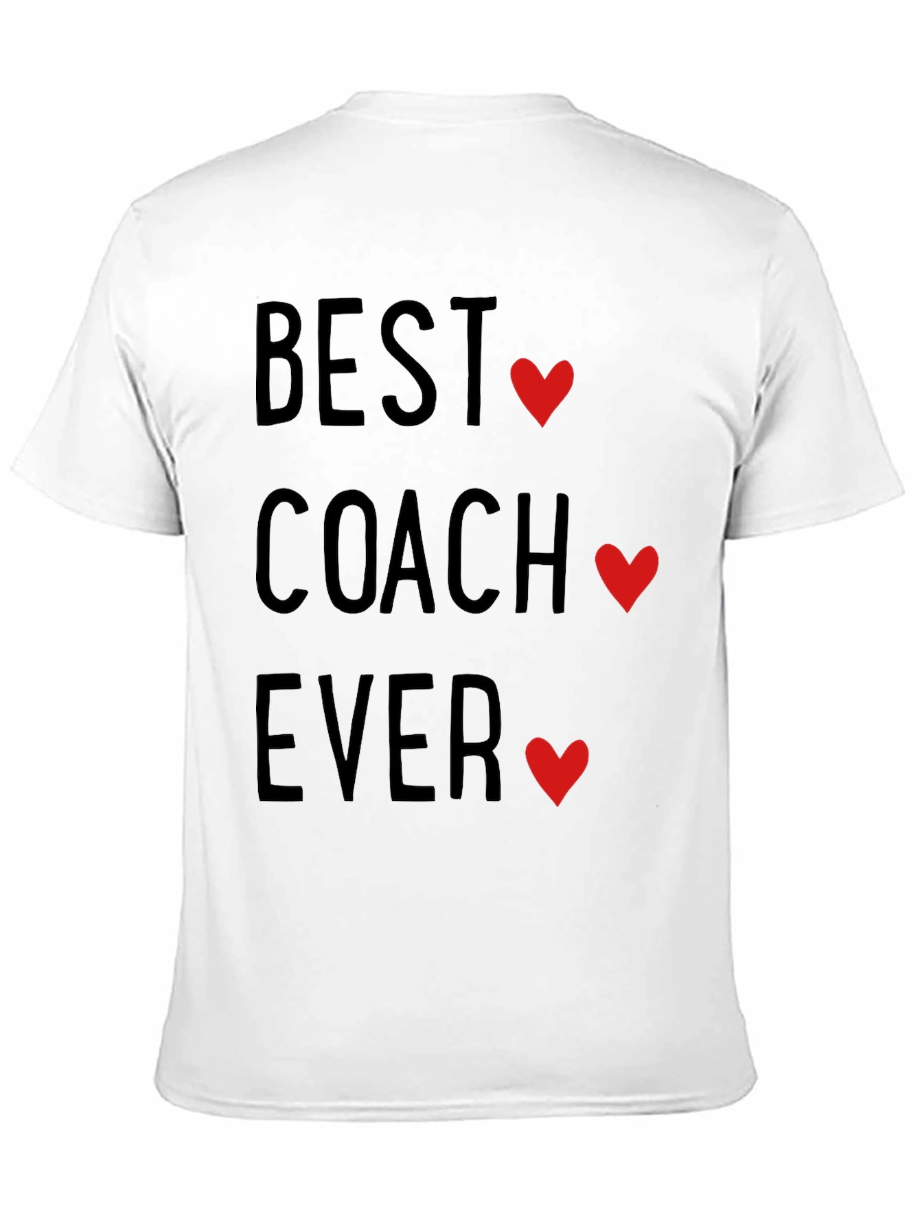 Best Coach Ever T-Shirt - Heart Design