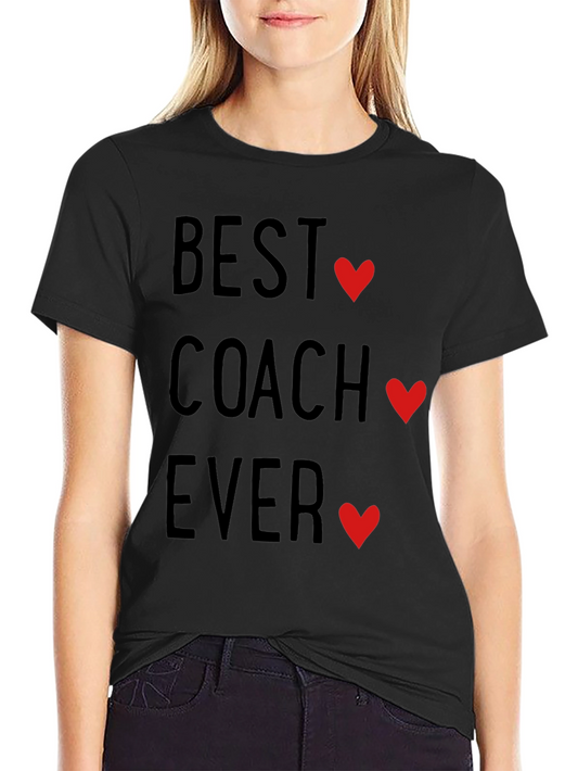 Best Coach Ever T-Shirt - Heart Design