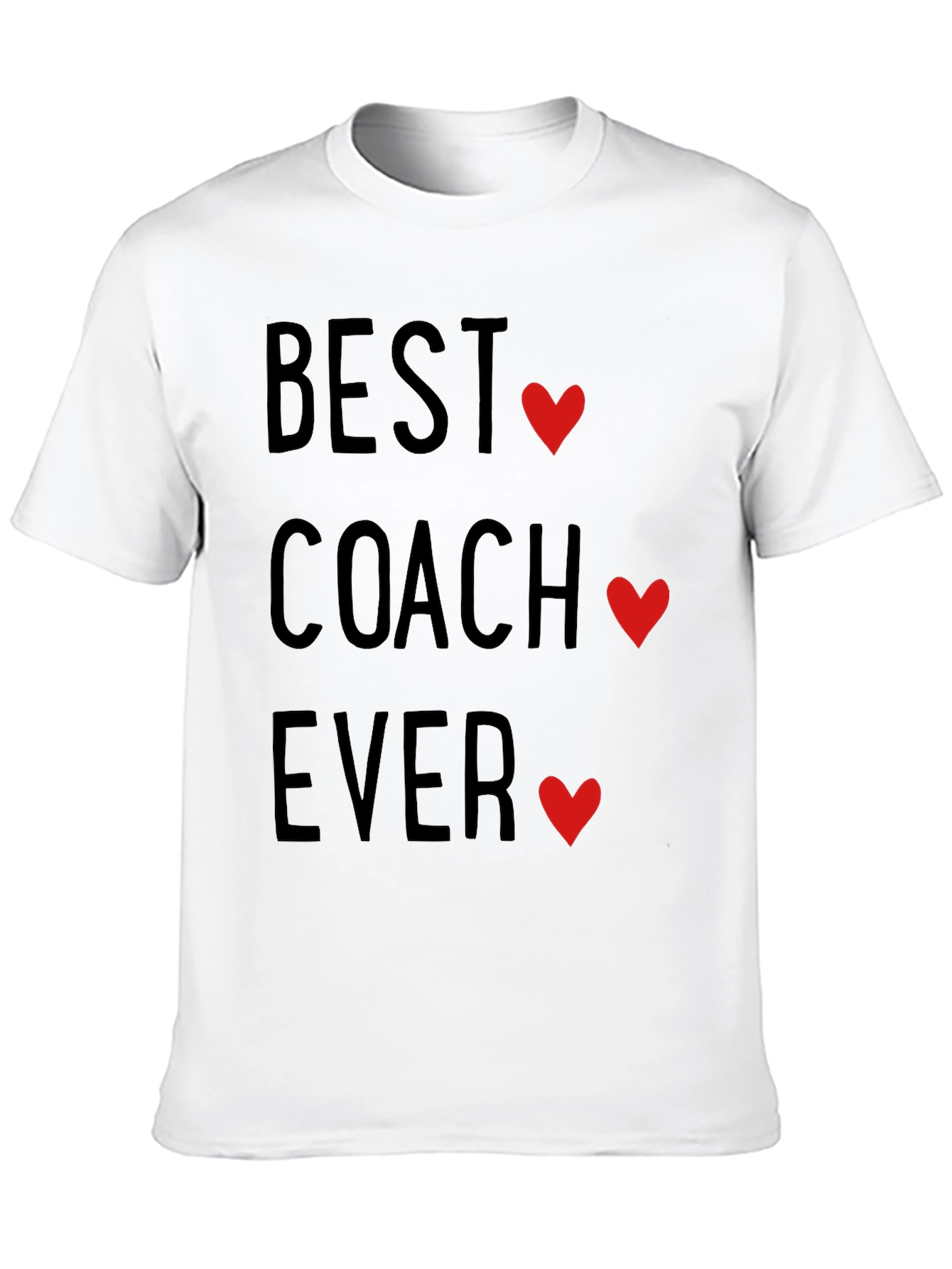 Best Coach Ever T-Shirt - Heart Design