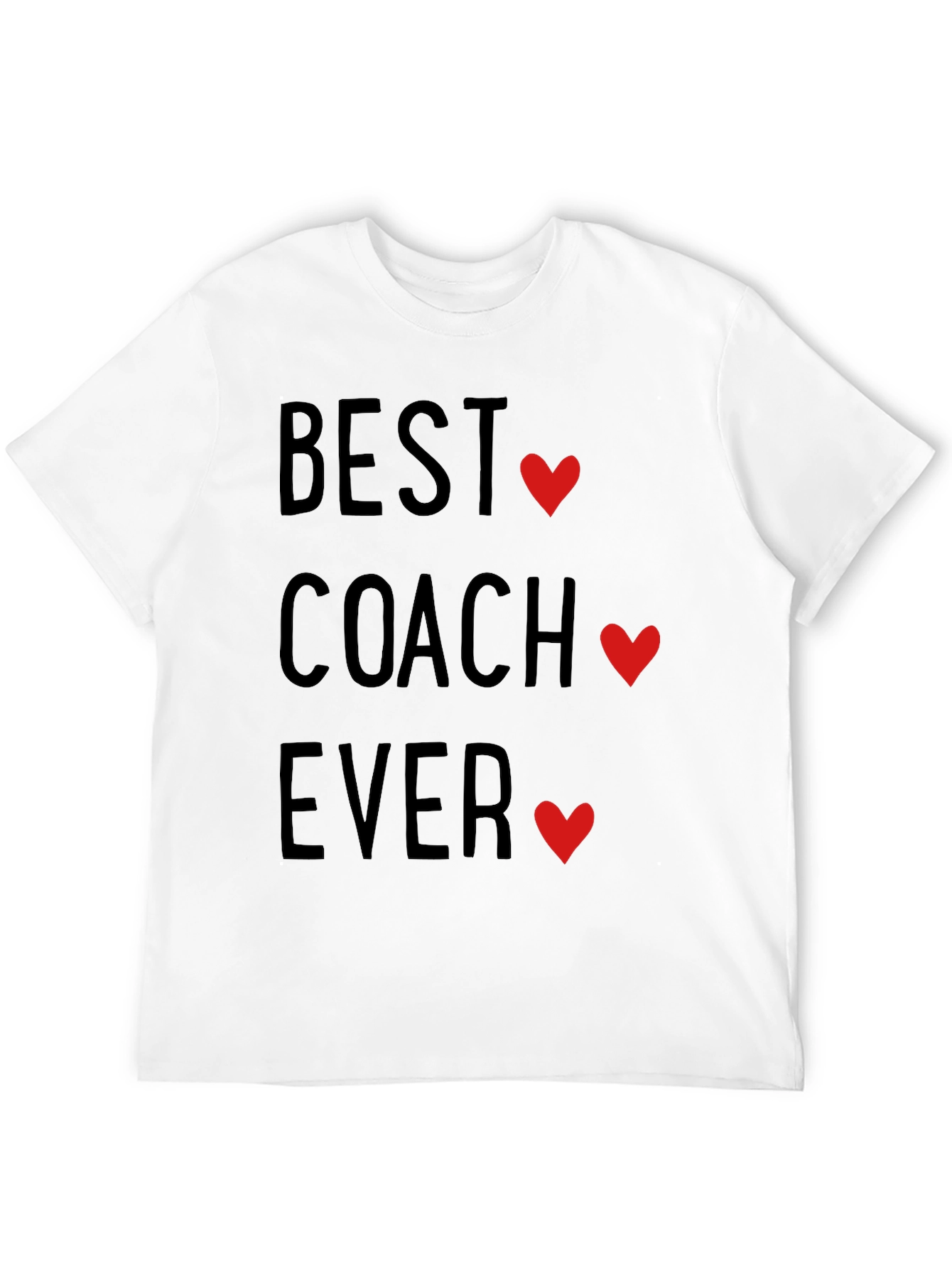 Best Coach Ever T-Shirt - Heart Design