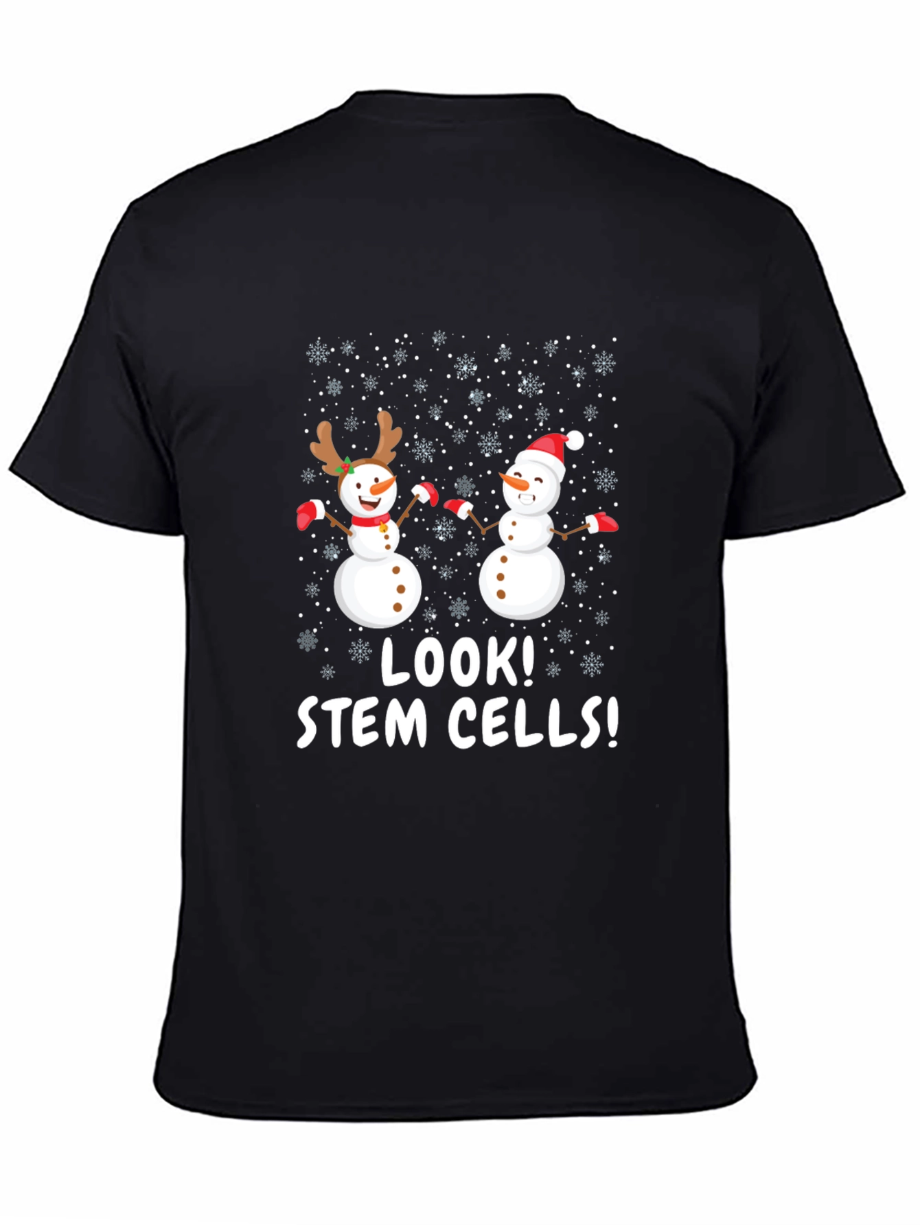 Look! Stem Cells! Funny Christmas Snowman T-Shirt