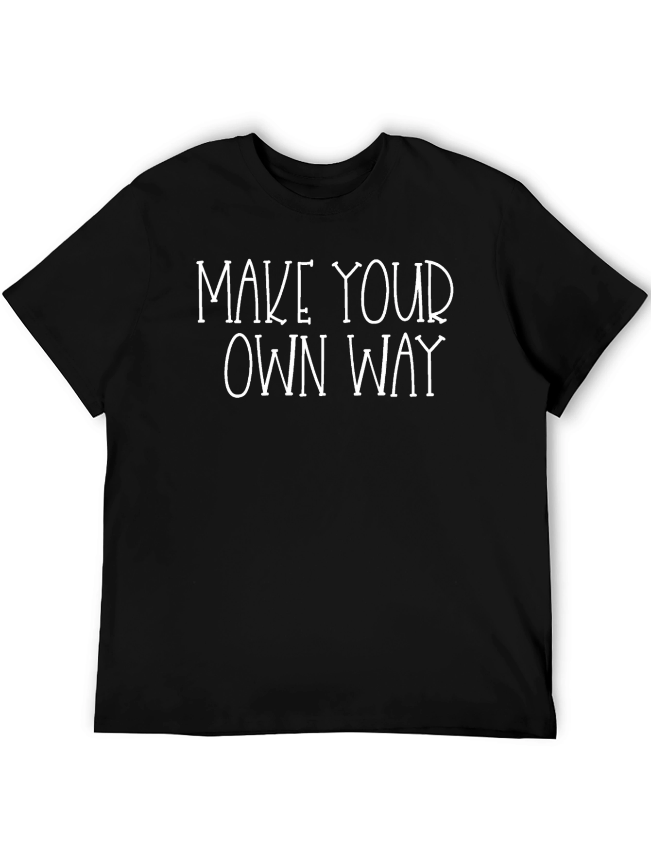 Make Your Own Way Black Graphic Tee