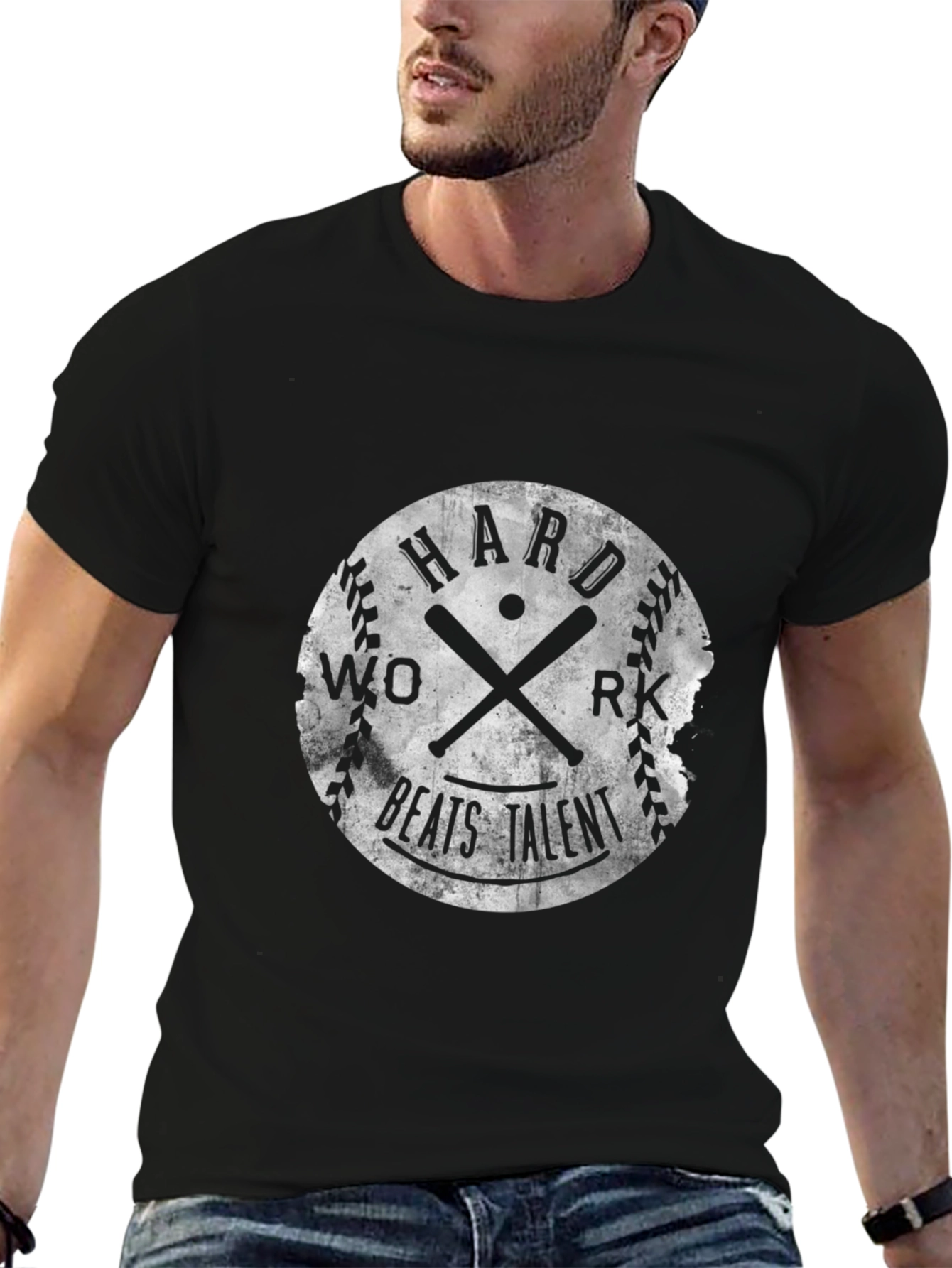 Hard Work Beats Talent Baseball T-Shirt