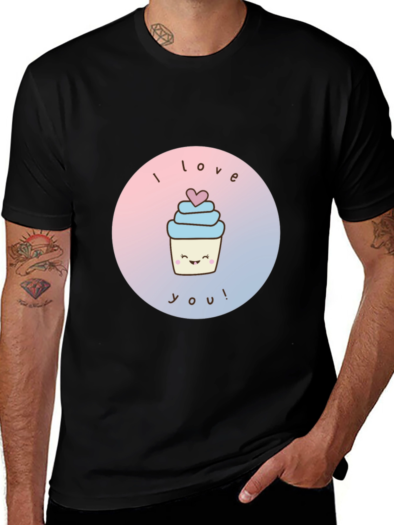 I Love You Cupcake Graphic Tee