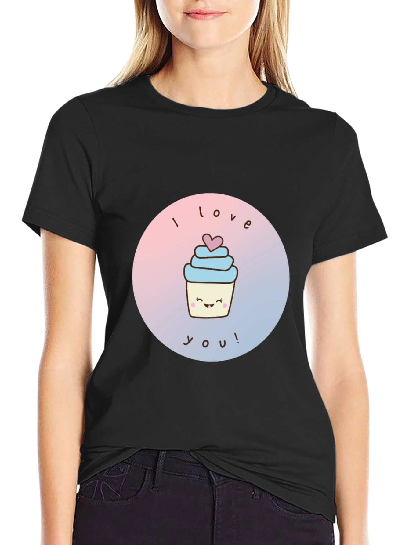 I Love You Cupcake Graphic Tee