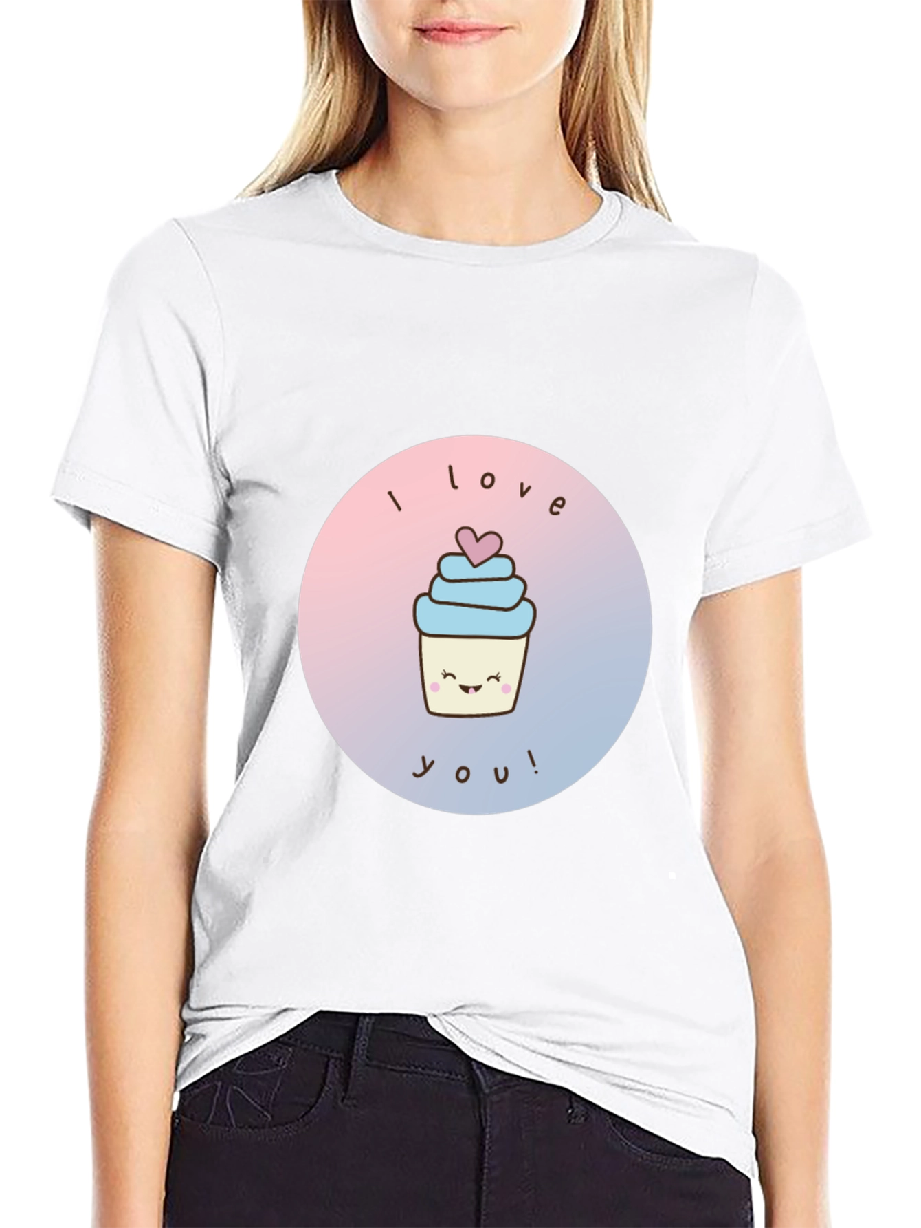 I Love You Cupcake Graphic Tee