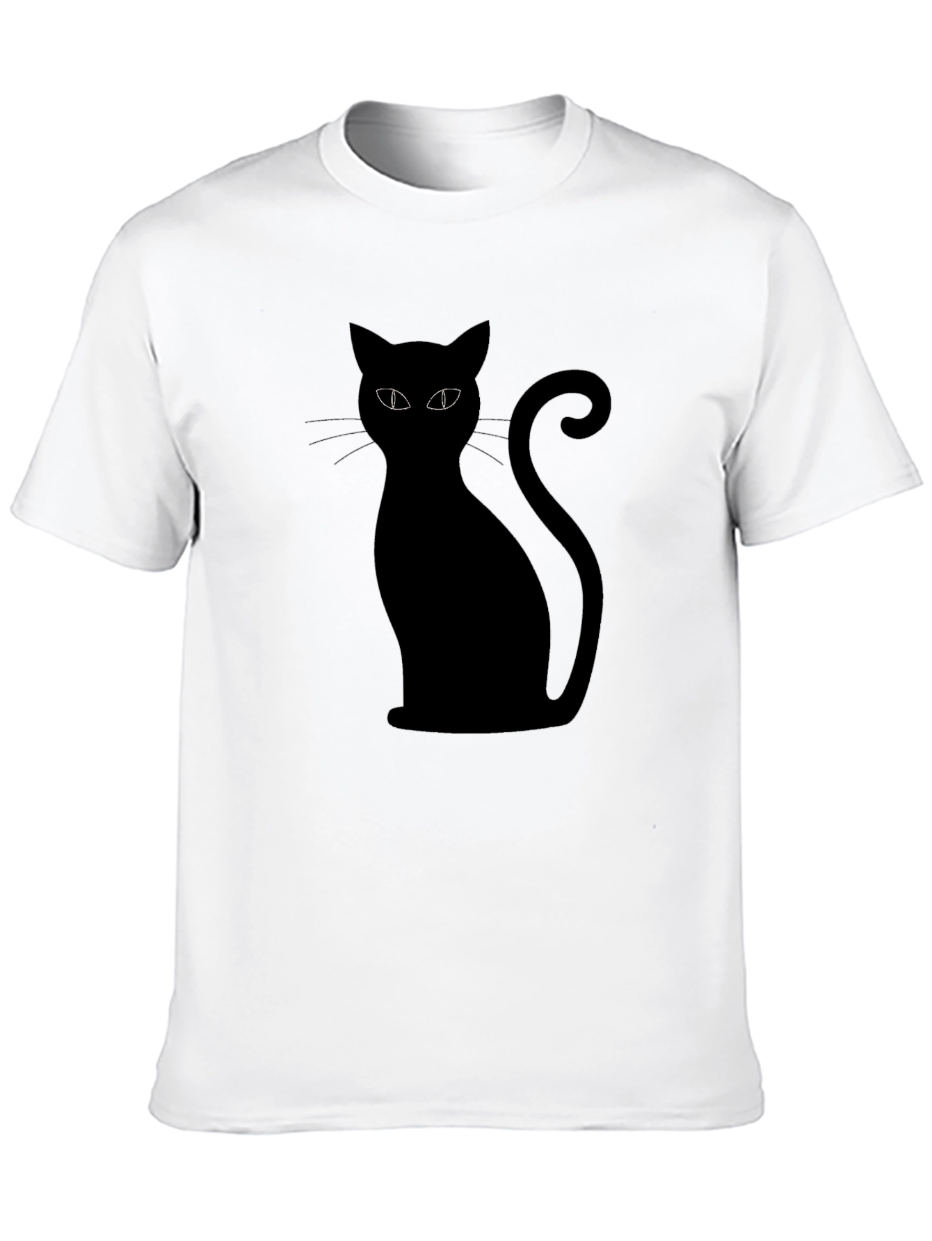 Black Cat Graphic T-Shirt - Halloween Style