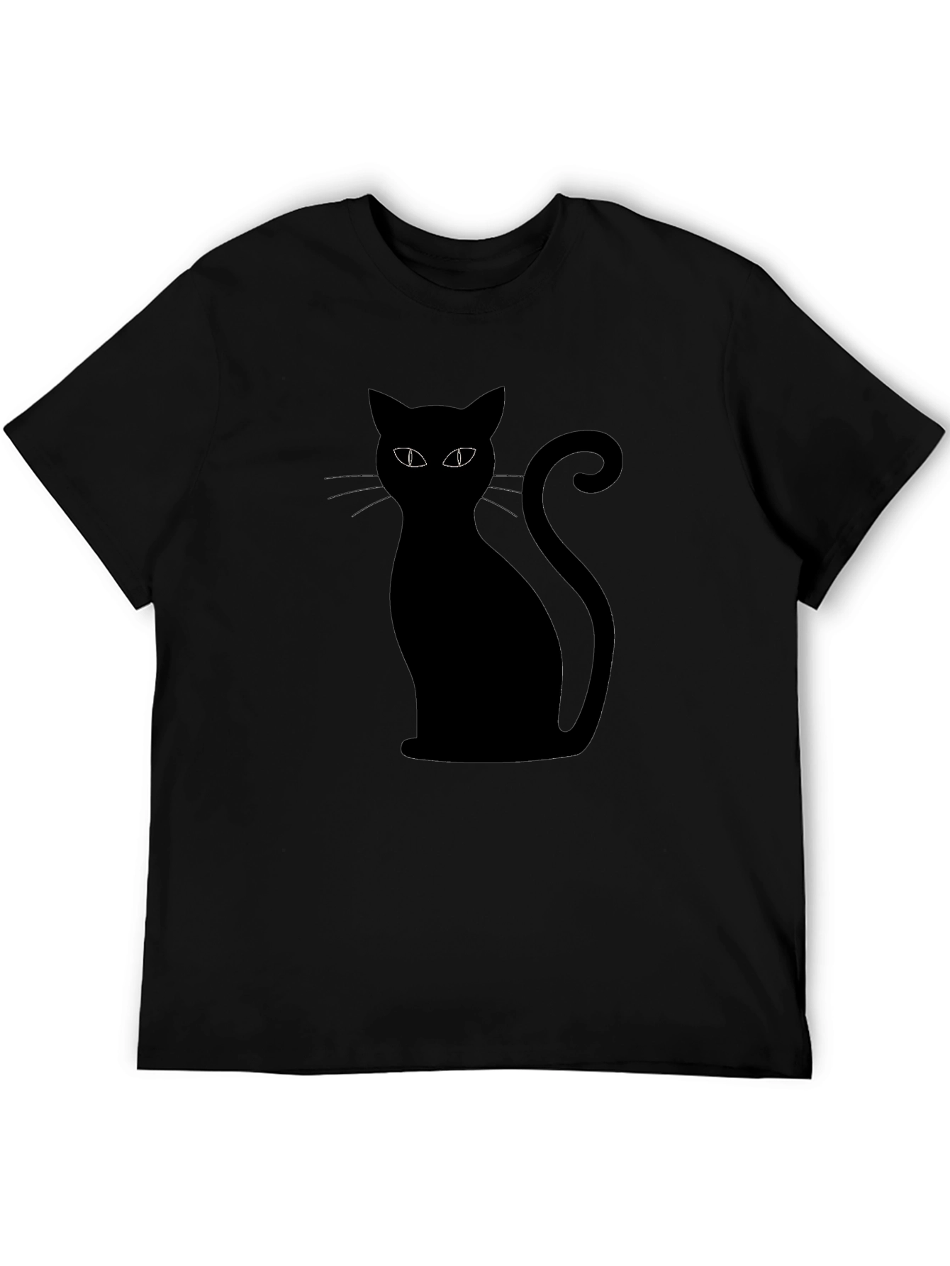 Black Cat Graphic T-Shirt - Halloween Style