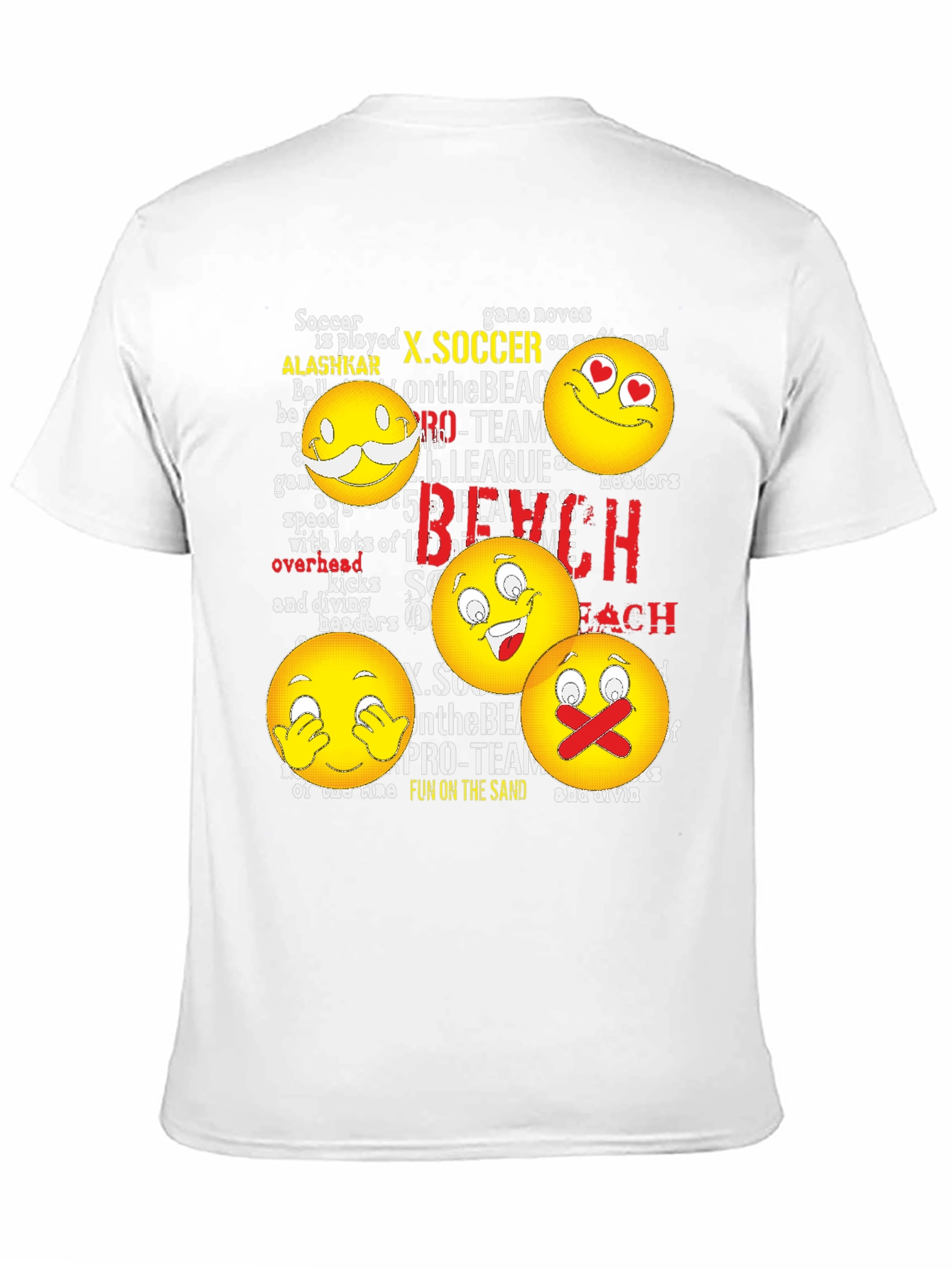 Emoji Beach Soccer T-Shirt
