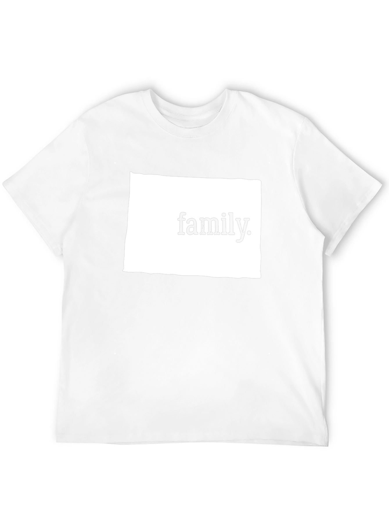 Family T-Shirt - Black Cotton Blend Casual Tee